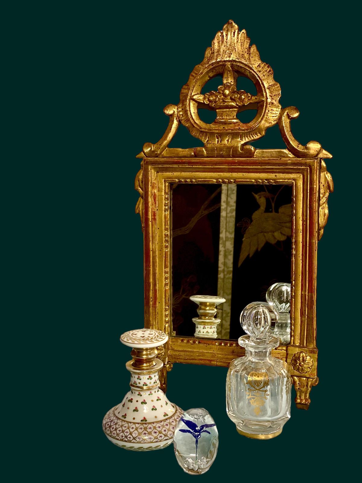 18th Century French Louis XVI Period Giltwood Mirror photo vinterior