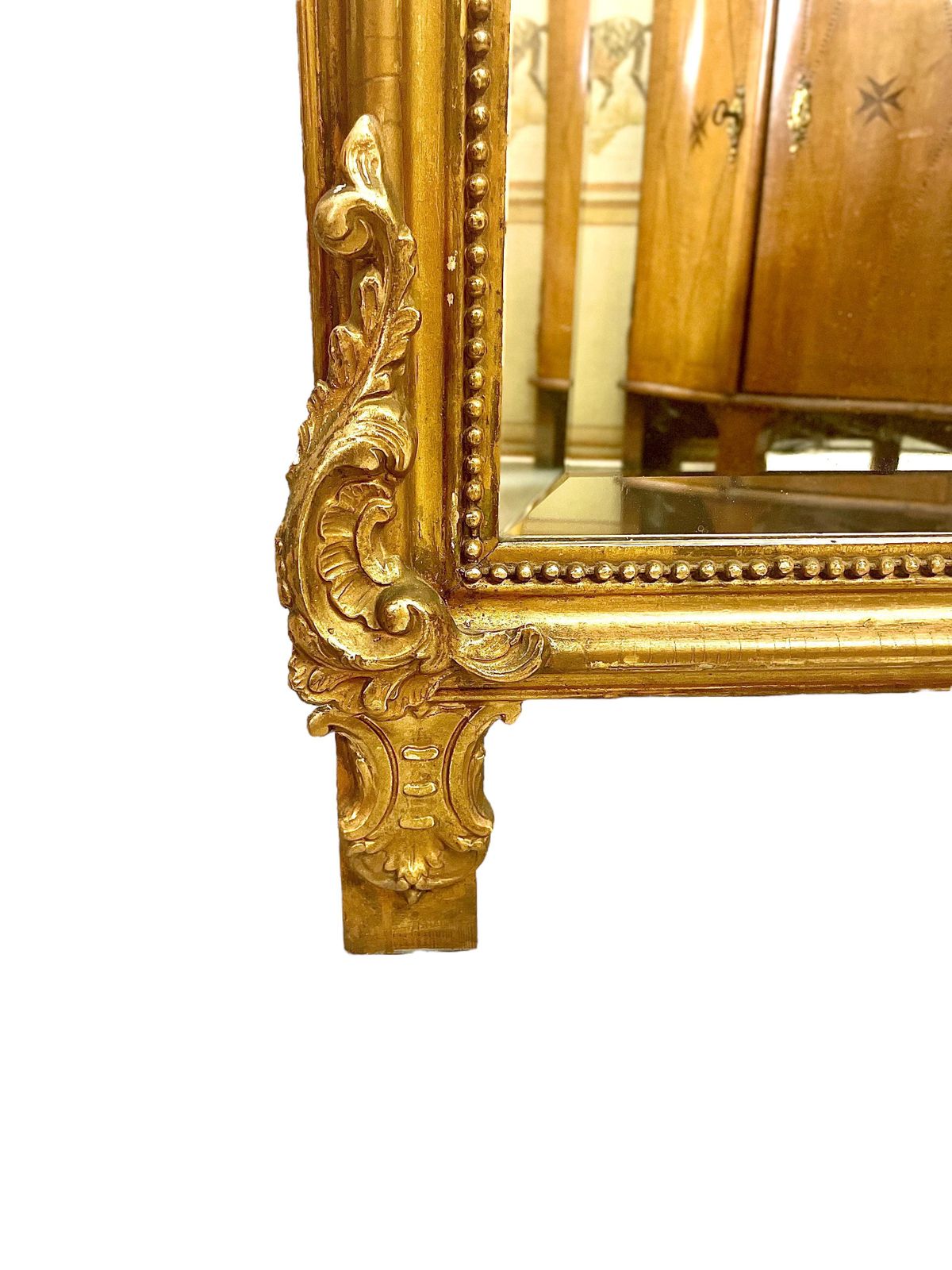 19th Century Louis XV Style Gilt Overmantle Mirror photo buy