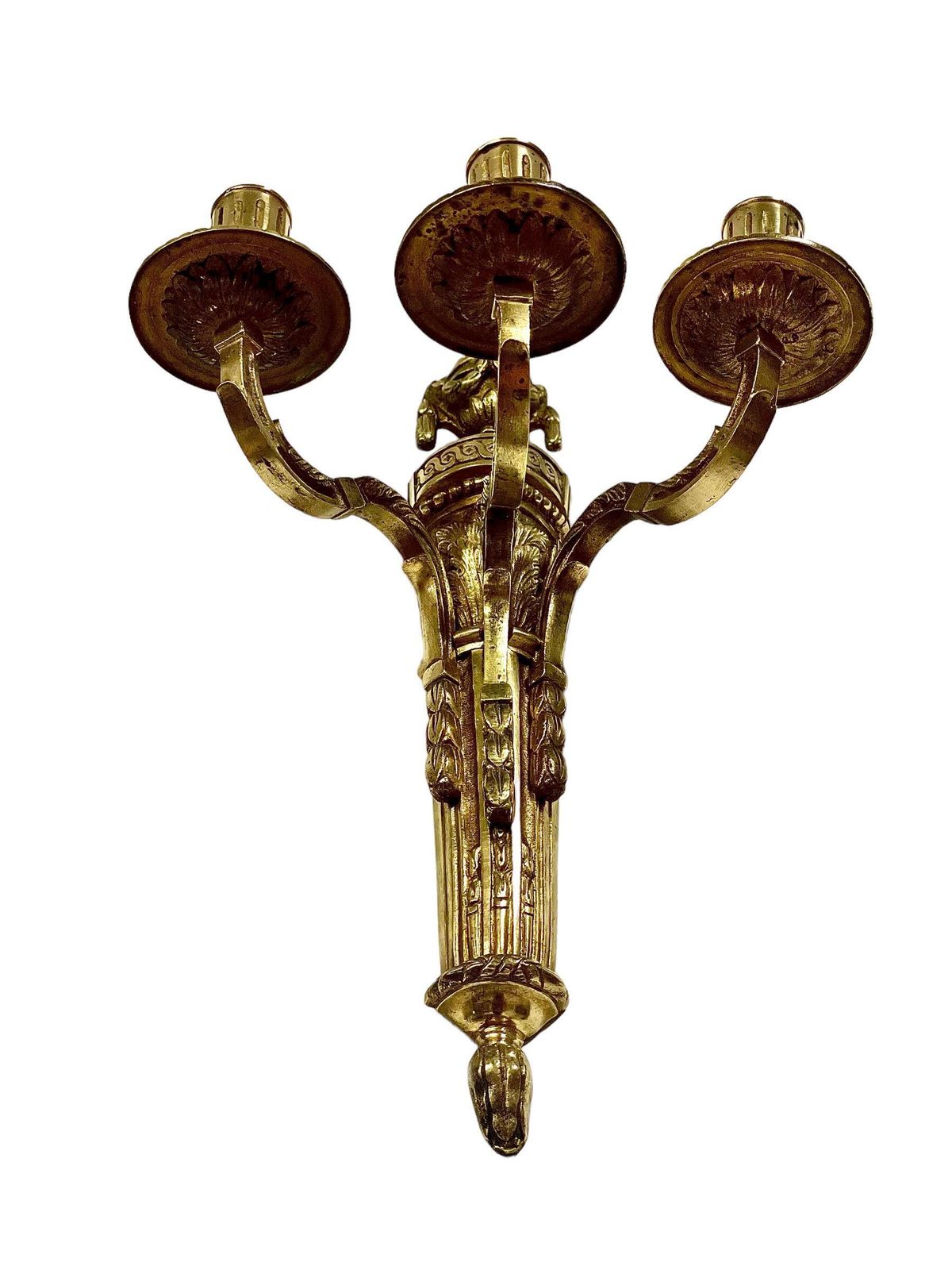 19th Century Pair Of French Neoclassical Gilt Bronze Wall Sconces photo buy
