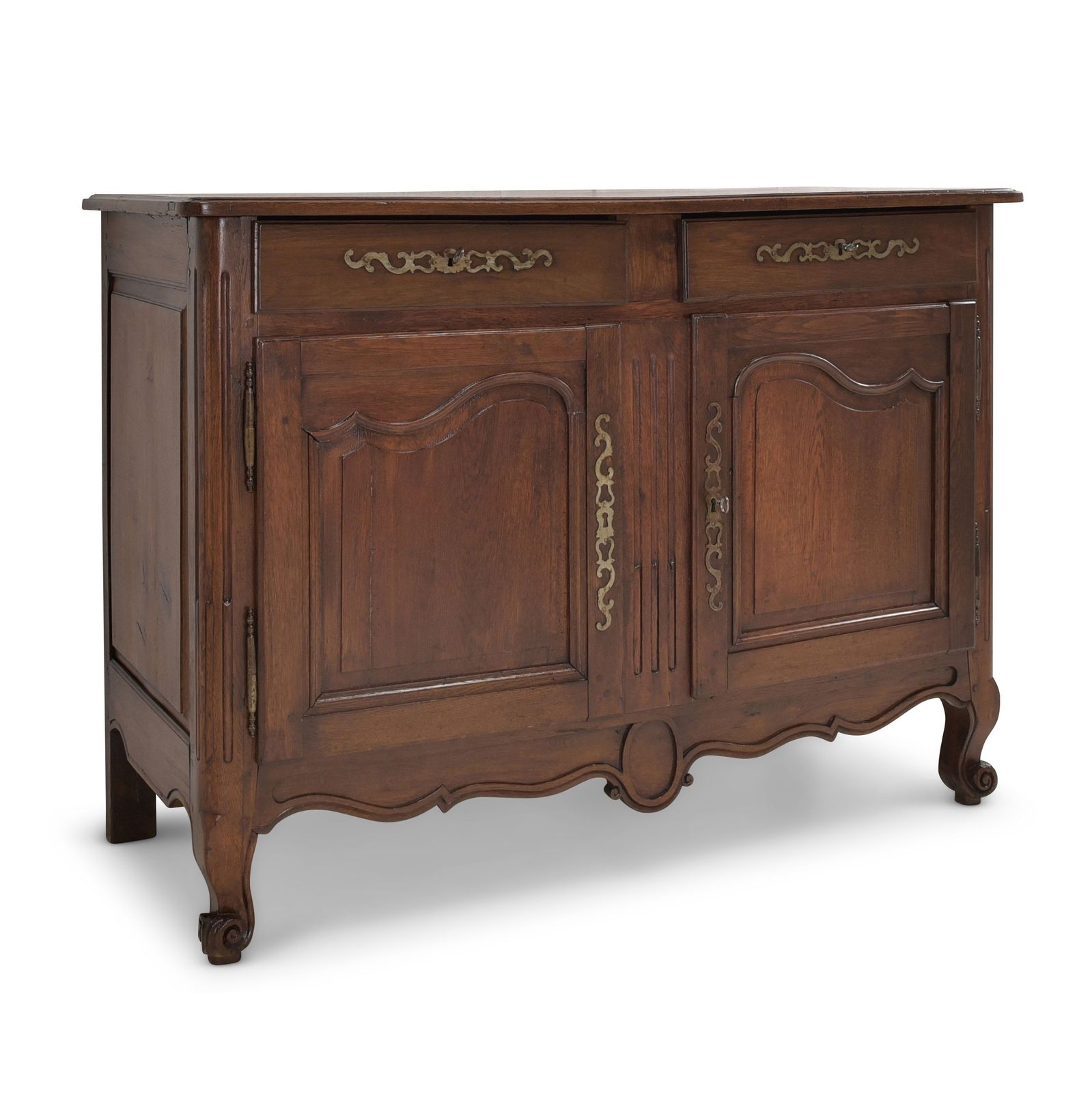 Antique! Restored Louis XV Rococo Sideboard Circa 1780, Oak Cabinet, Chest Of Drawers