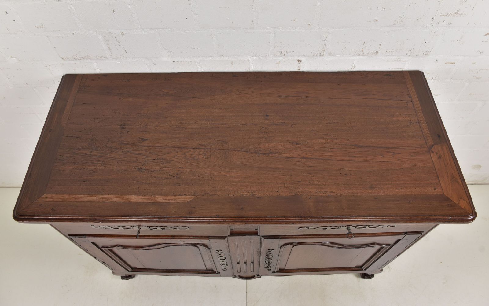 Antique! Restored Louis XV Rococo Sideboard Circa 1780, Oak Cabinet, Chest Of Drawers photo vinterior