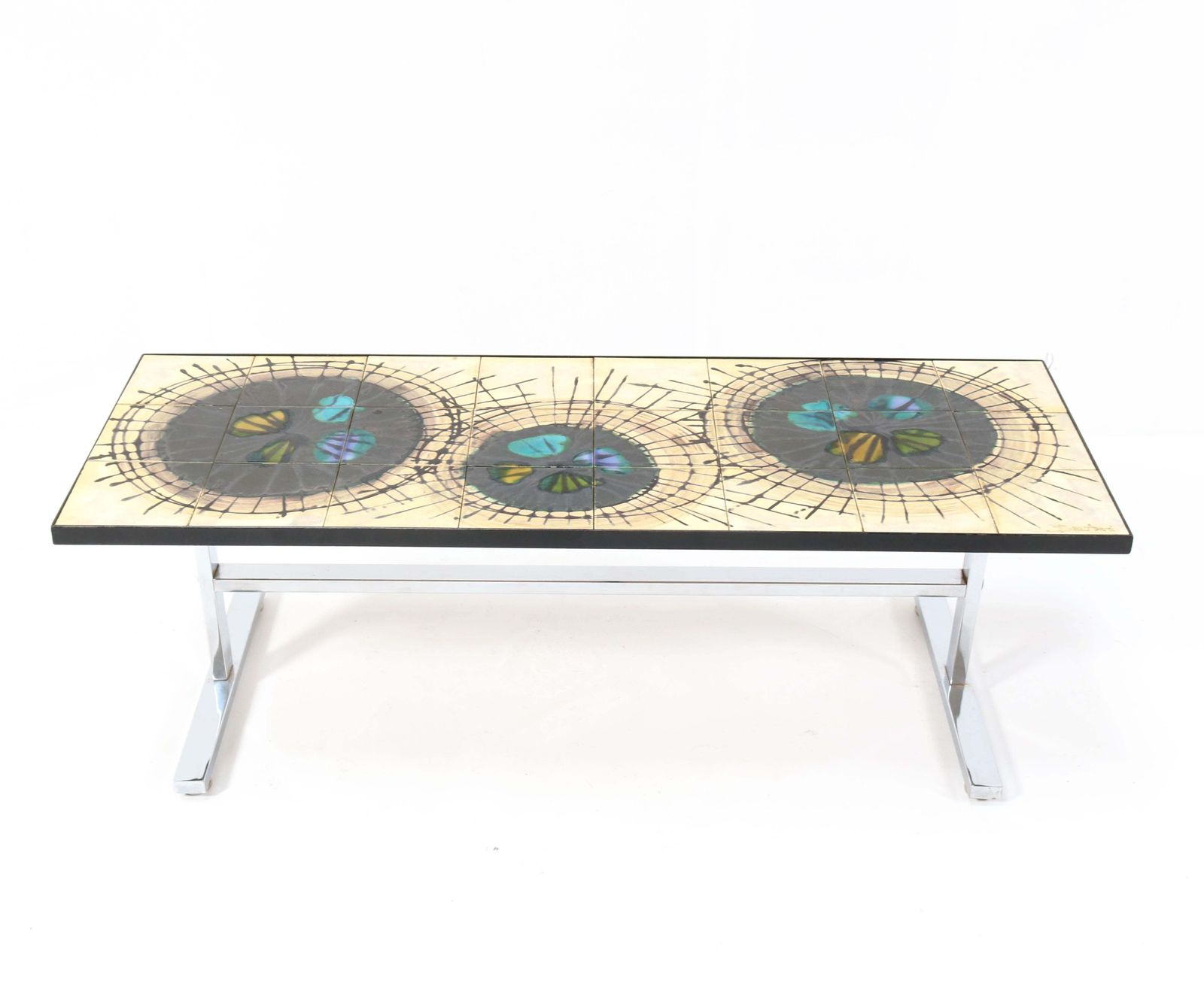 Belgium Mid Century Modern Ceramic Coffee Table By Juliette Belarti, 1960s photo furniture