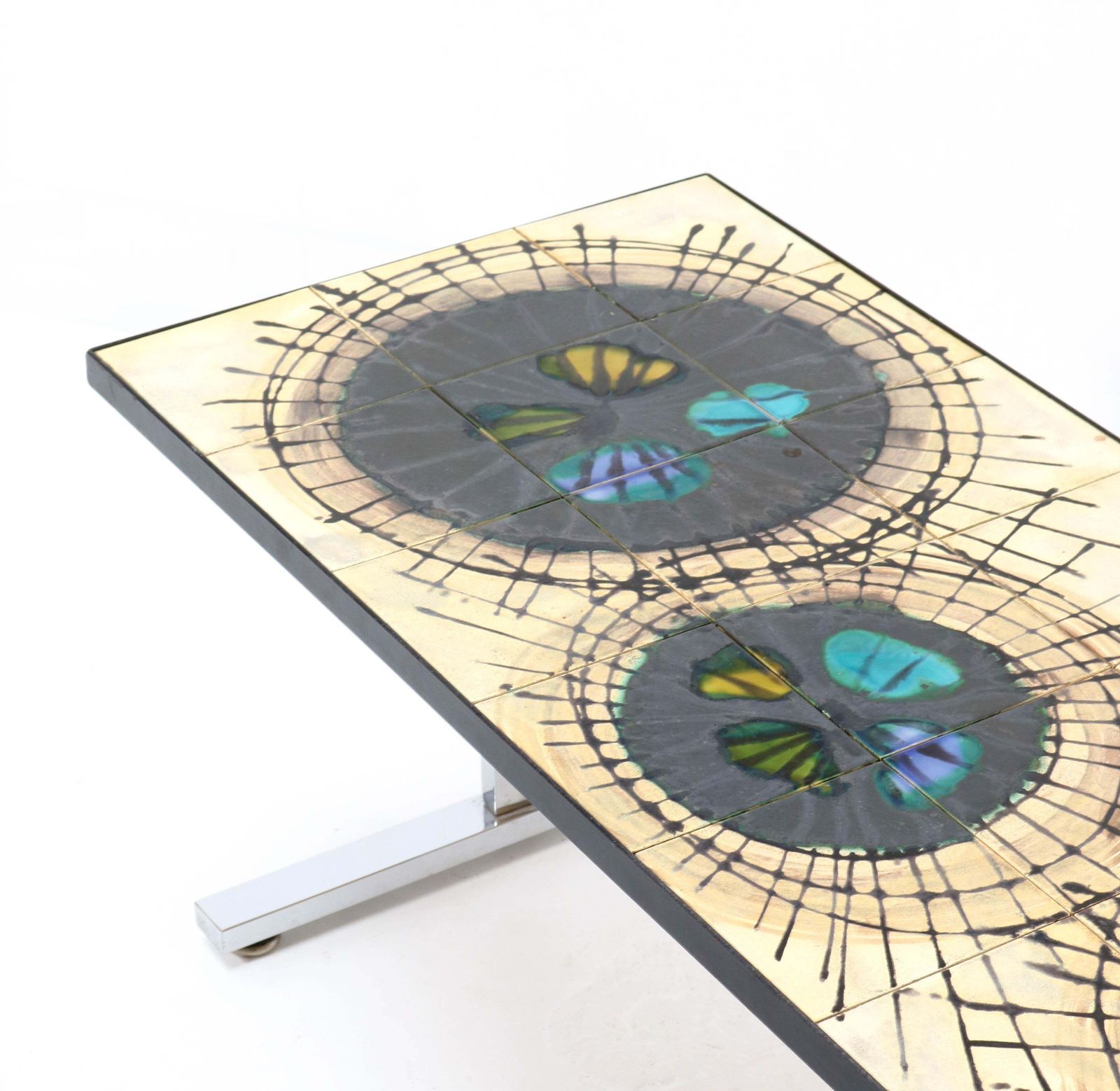 Belgium Mid Century Modern Ceramic Coffee Table By Juliette Belarti, 1960s photo buy