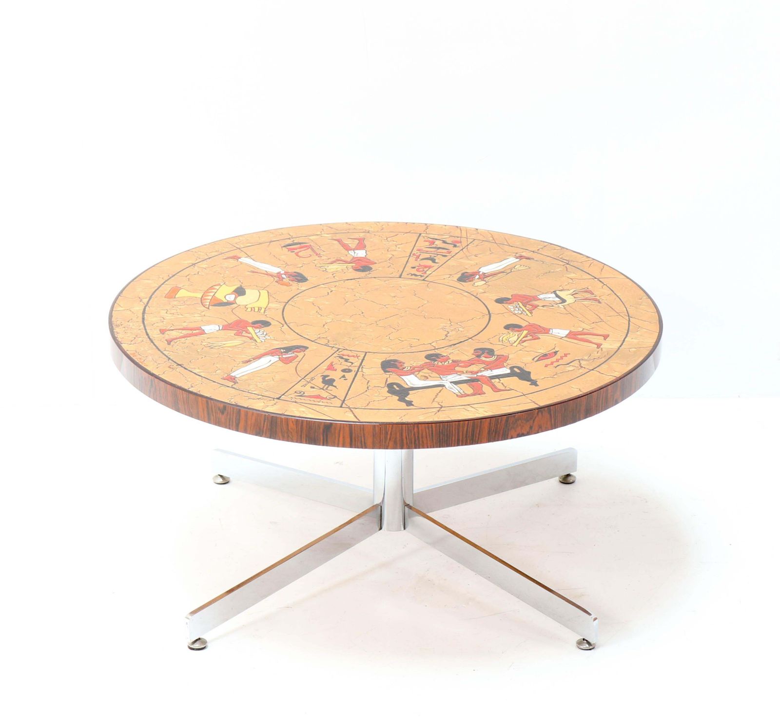 Belgium Mid Century Modern Coffee Table With Tiles By Denisco, 1970s photo Furniture