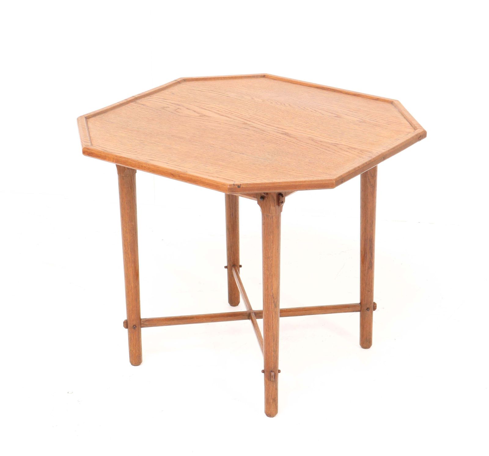Oak Arts & Crafts Coffee Table By A.J. Kropholler, 1900s photo furniture