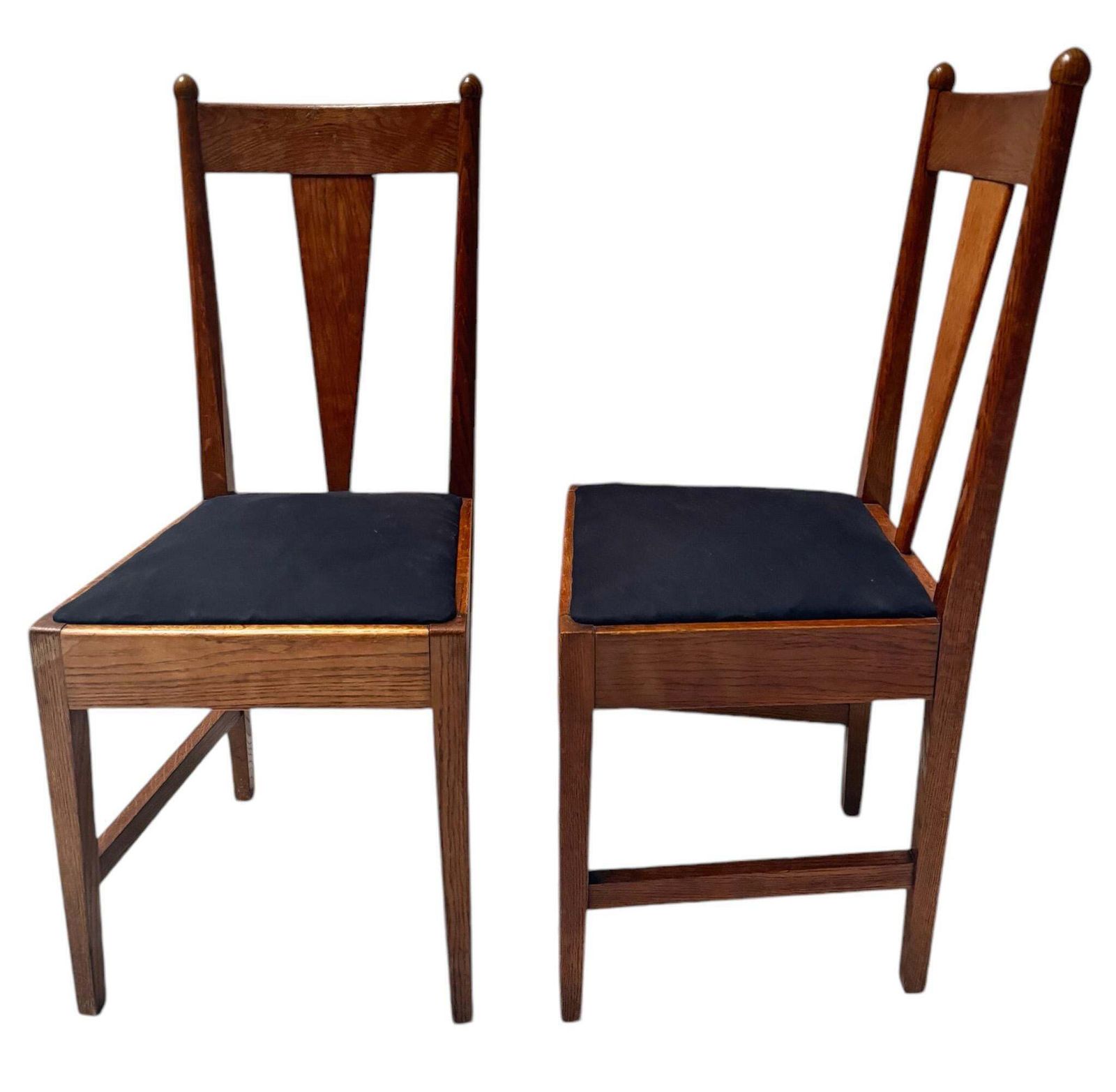 Willem Penaat Two Art Deco Amsterdamse School Chairs For Metz & Co. Amsterdam photo 1069.0