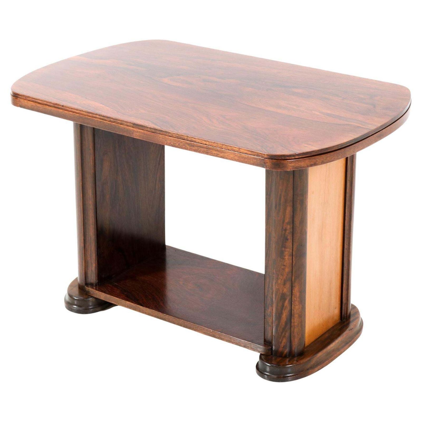 Walnut Art Deco Coffee Table By Gebroeders Reens Amsterdam, 1930s