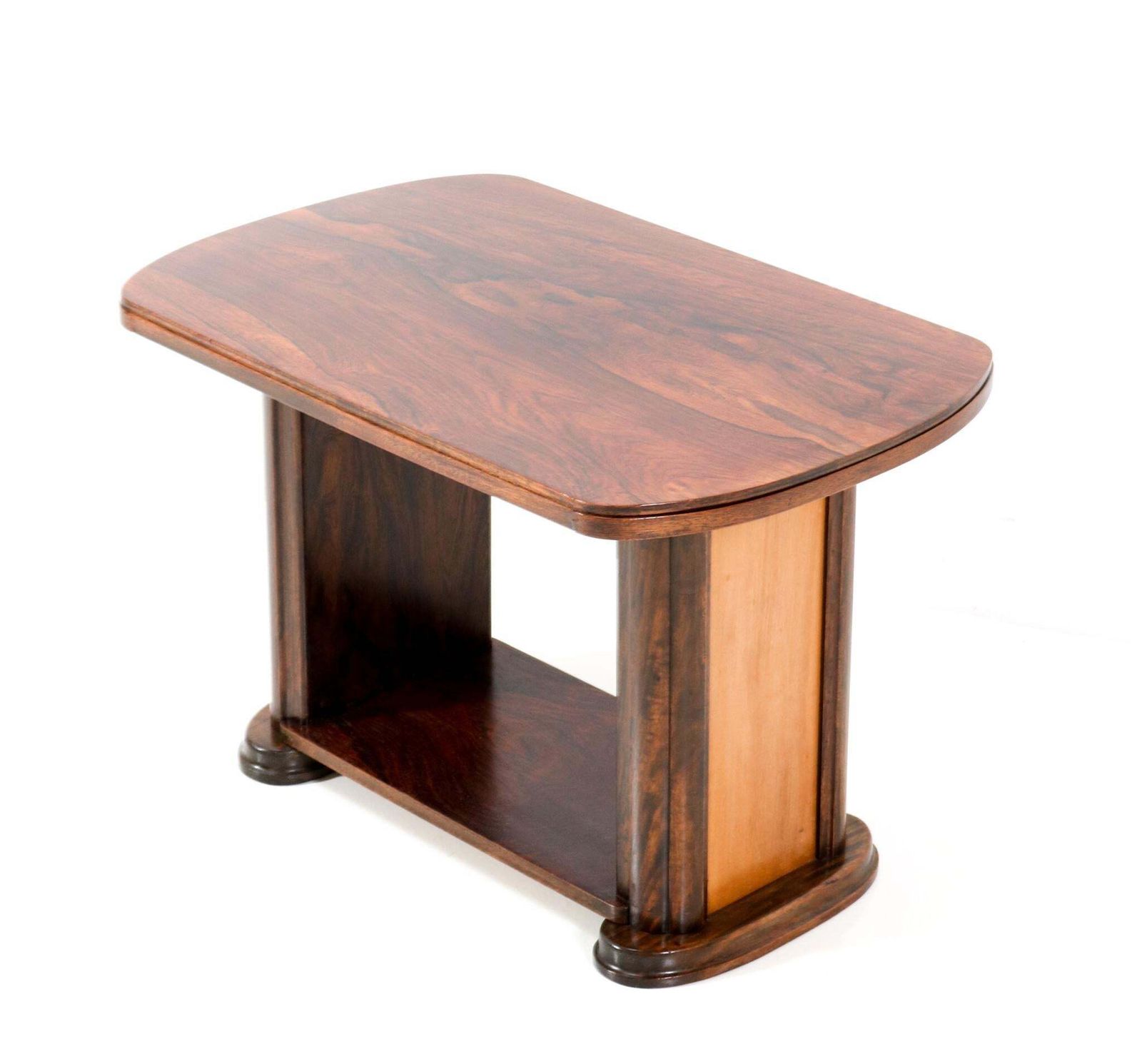 Walnut Art Deco Coffee Table By Gebroeders Reens Amsterdam, 1930s photo for sale