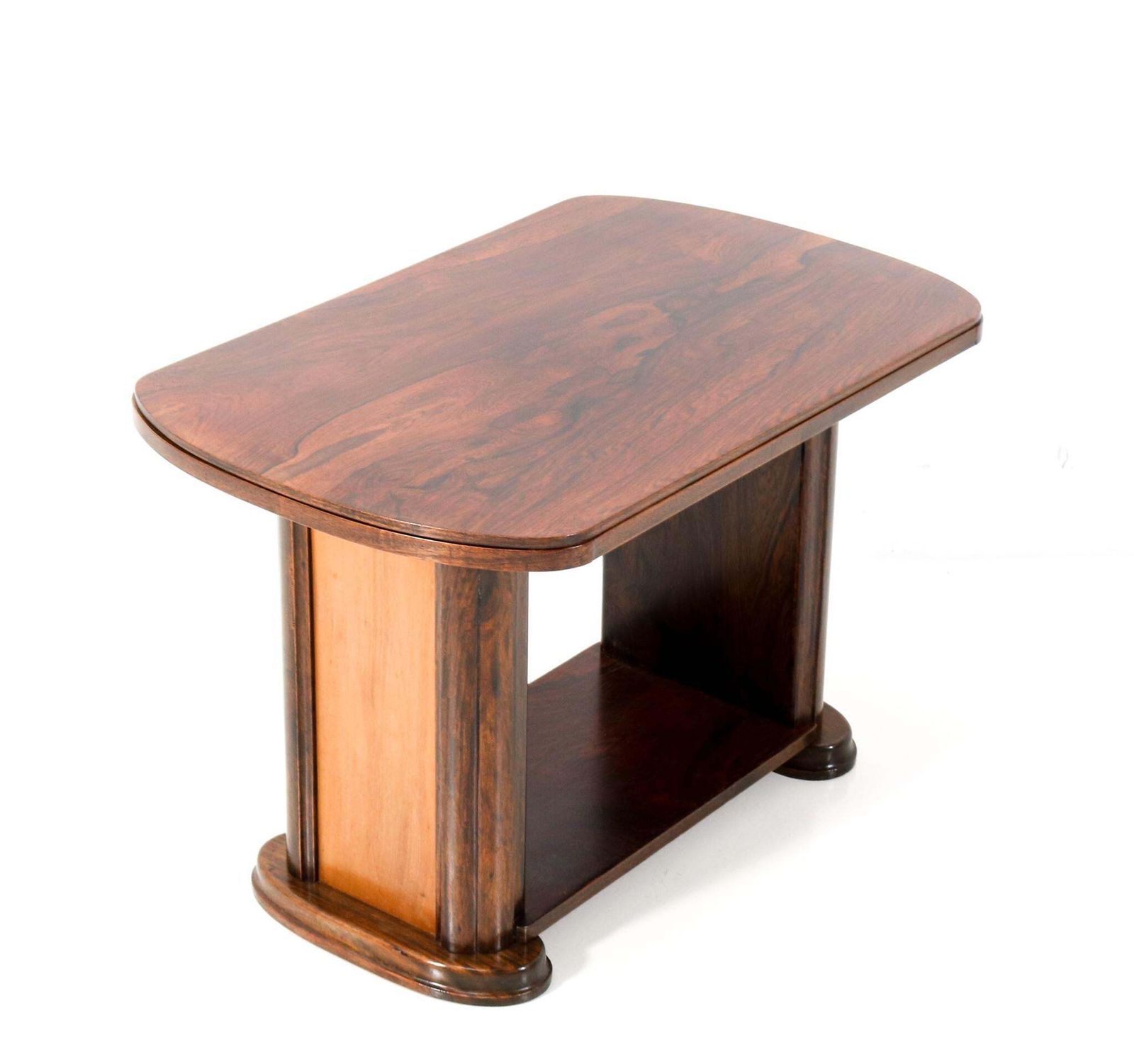 Walnut Art Deco Coffee Table By Gebroeders Reens Amsterdam, 1930s photo vinterior