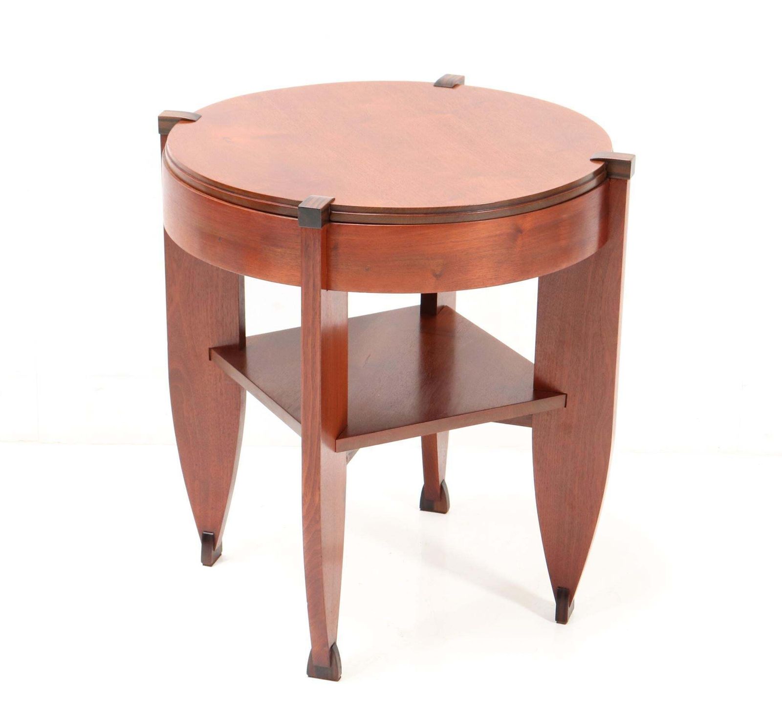 Walnut Art Deco Amsterdamse School Coffee Table By J.J. Zijfers Amsterdam, 1920s photo Furniture