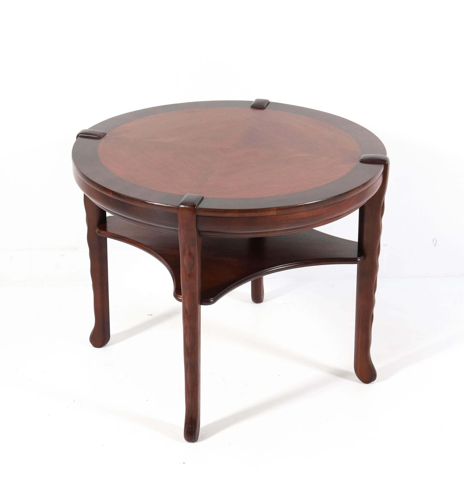 Walnut Art Deco Amsterdamse School Coffee Table By 'T Woonhuys Amsterdam, 1920s photo for sale
