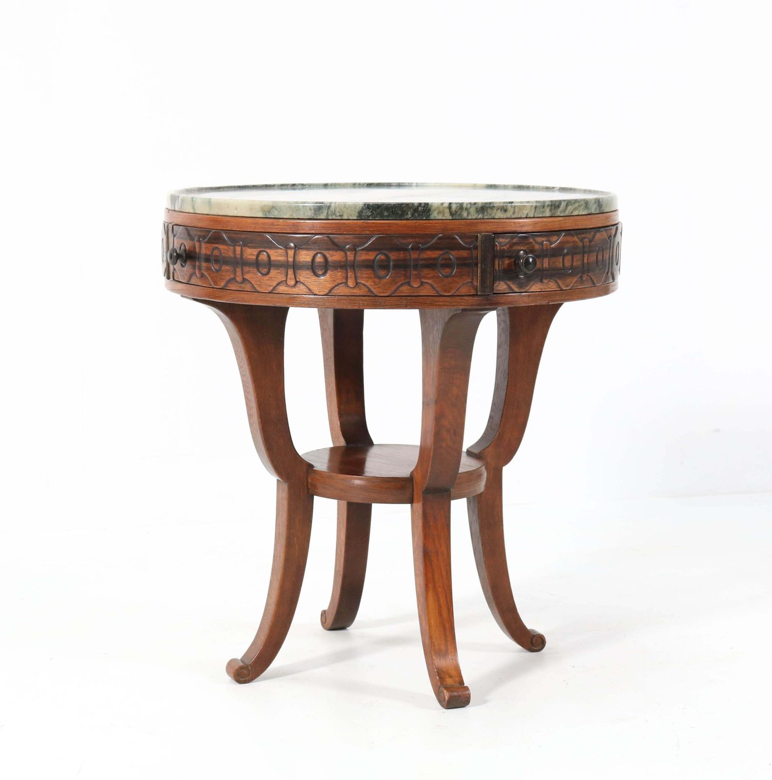 Oak Art Deco Amsterdamse School Coffee Table By 'T Woonhuys Amsterdam, 1920s photo 2095.0