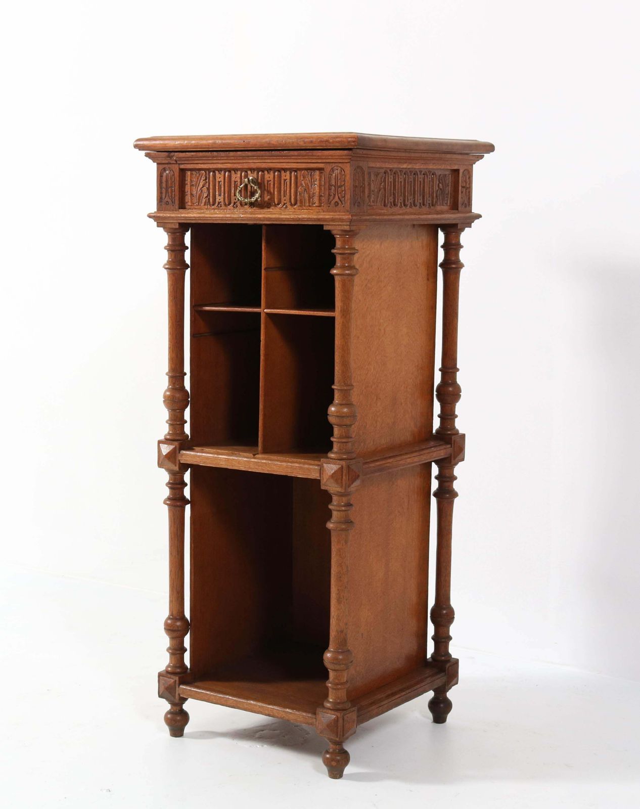 Oak French Henri II Cabinet, Late 19th Century photo 1249.0