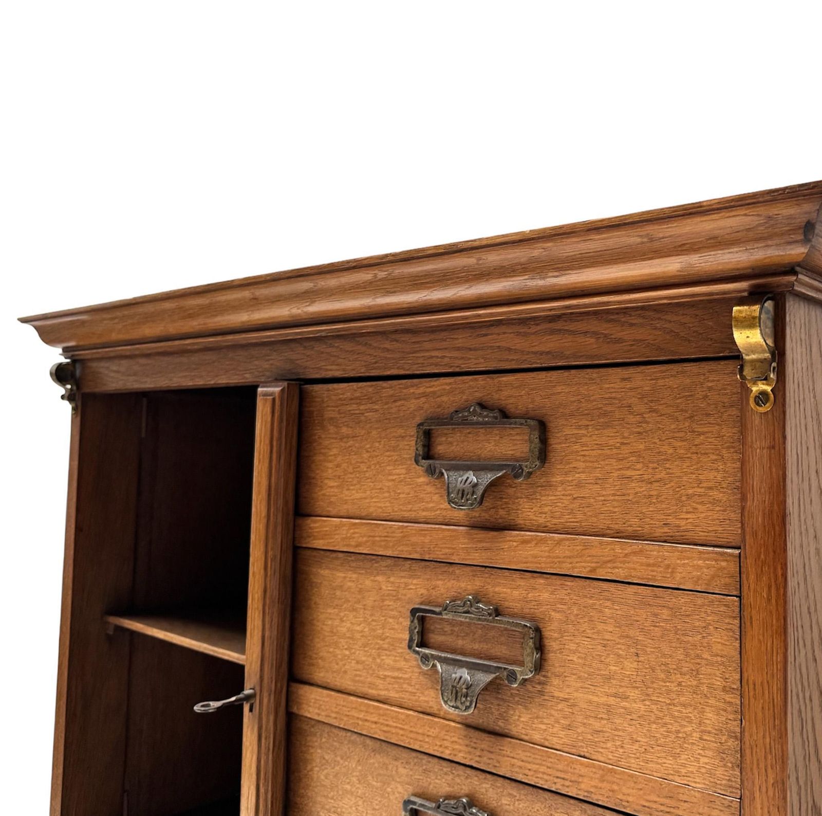 Art Nouveau Filing Cabinet Or Bookcase, 1900s photo vintage