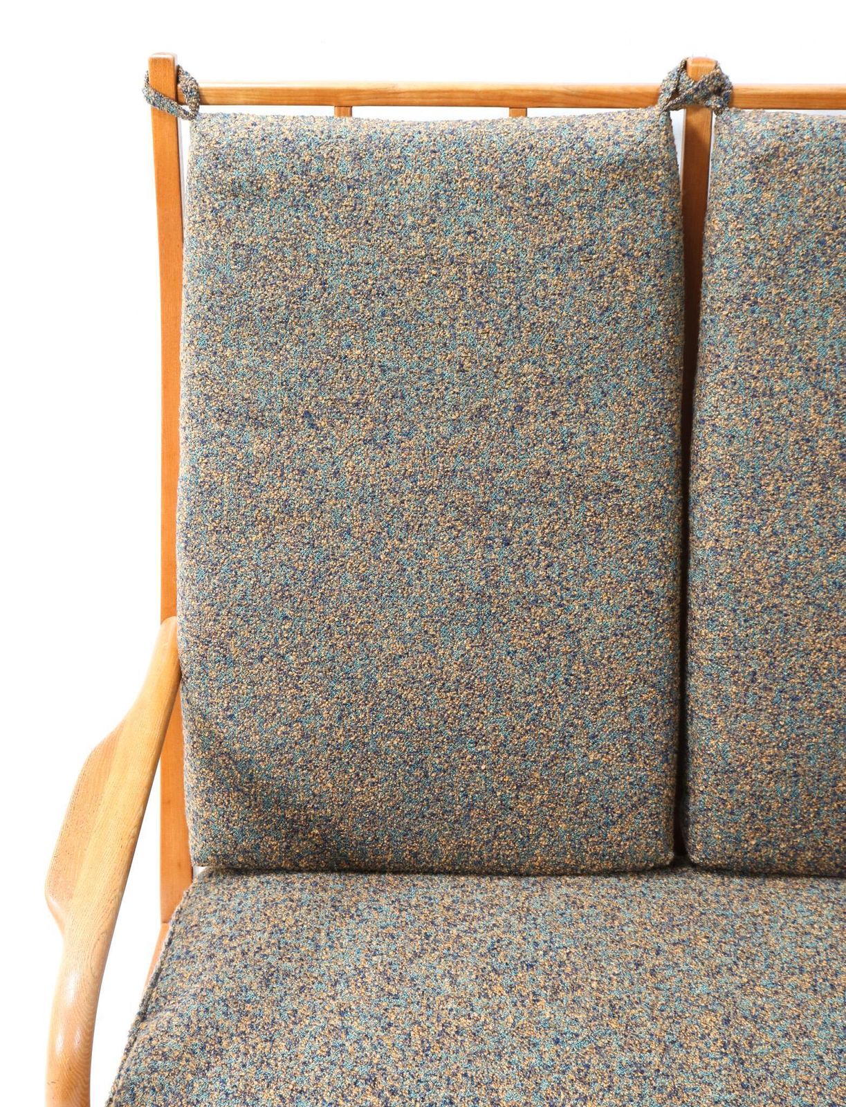 photo for sale Ash Mid Century Modern High Back Sofa By Frits Eschauzier Jr, 1967
