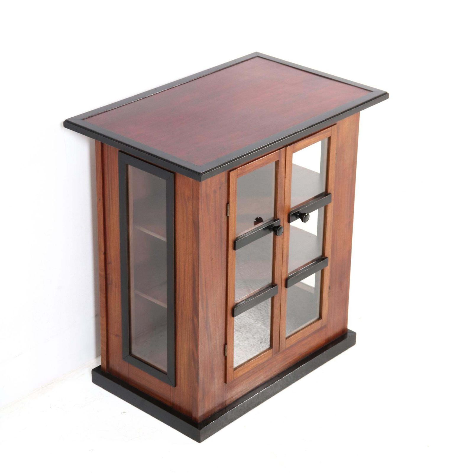 photo for sale Walnut Art Deco Modernist Tea Cabinet By Jan Brunott, 1920s