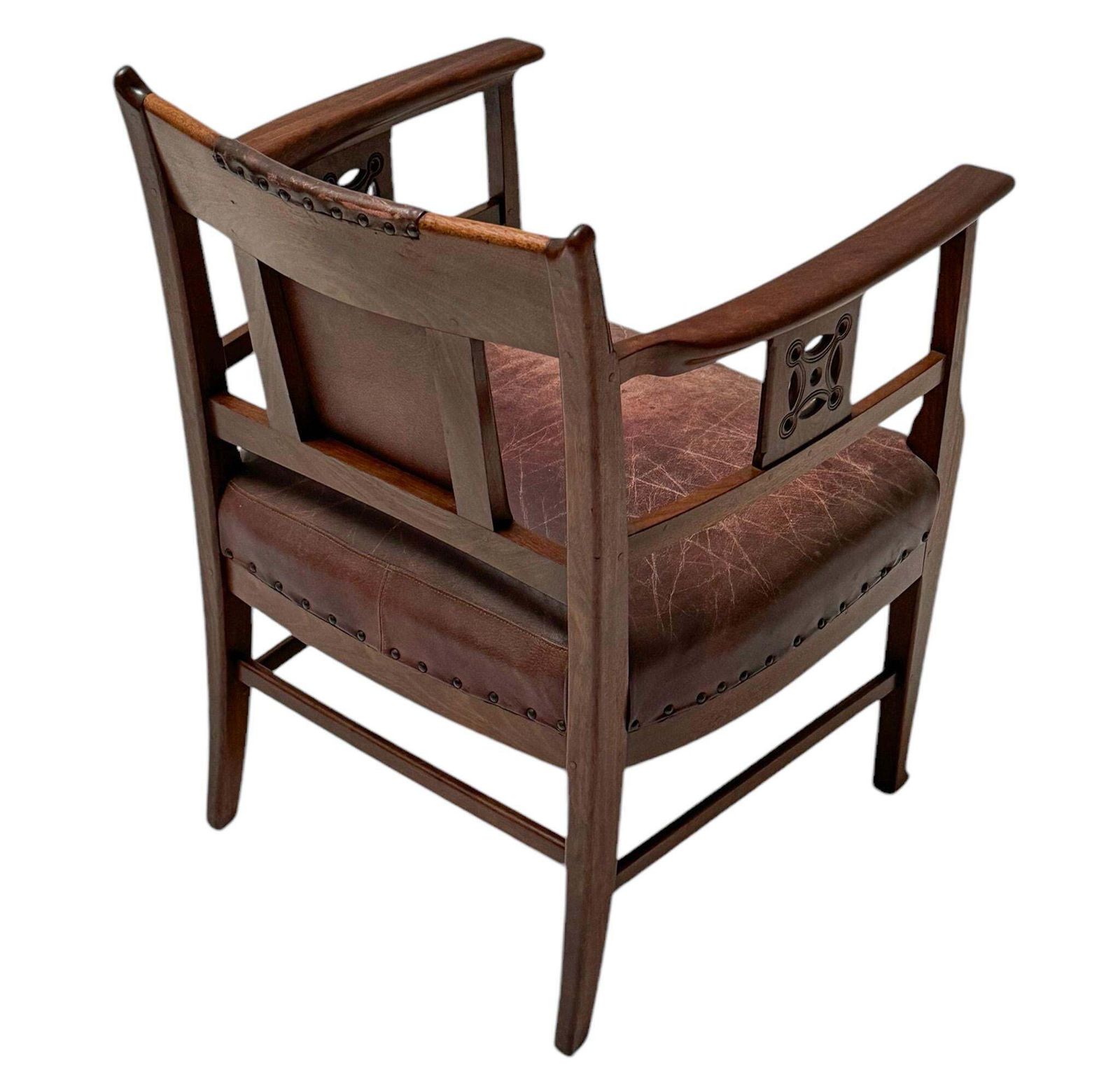 Jac. Van Den Bosch Arts & Crafts Club Chair For 'T Binnenhuis Amsterdam, 1900s photo buy