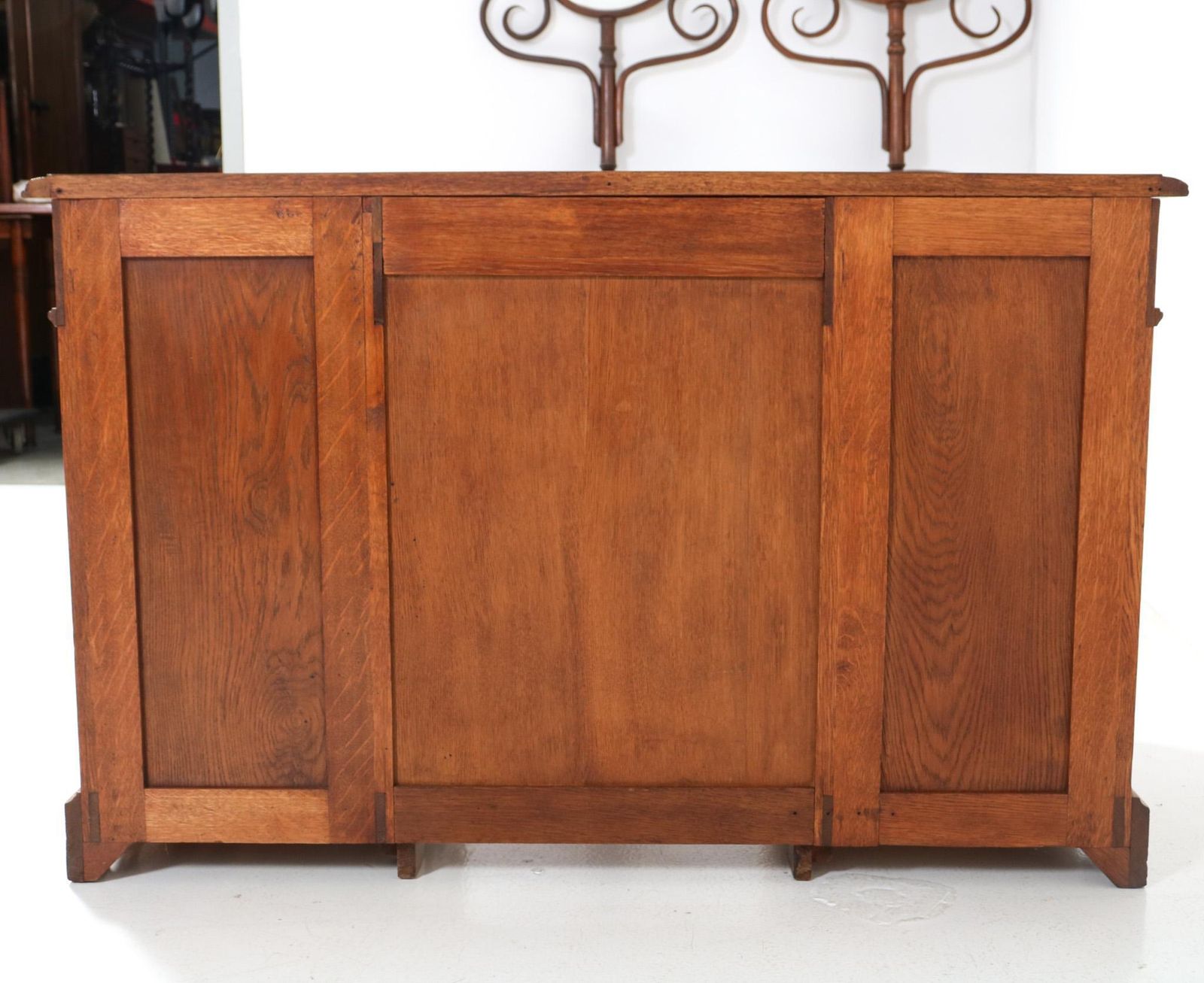 Oak Art Nouveau Pedestal Desk By J.J. Terburg & Zoon Arnhem, 1900s photo 2799.0