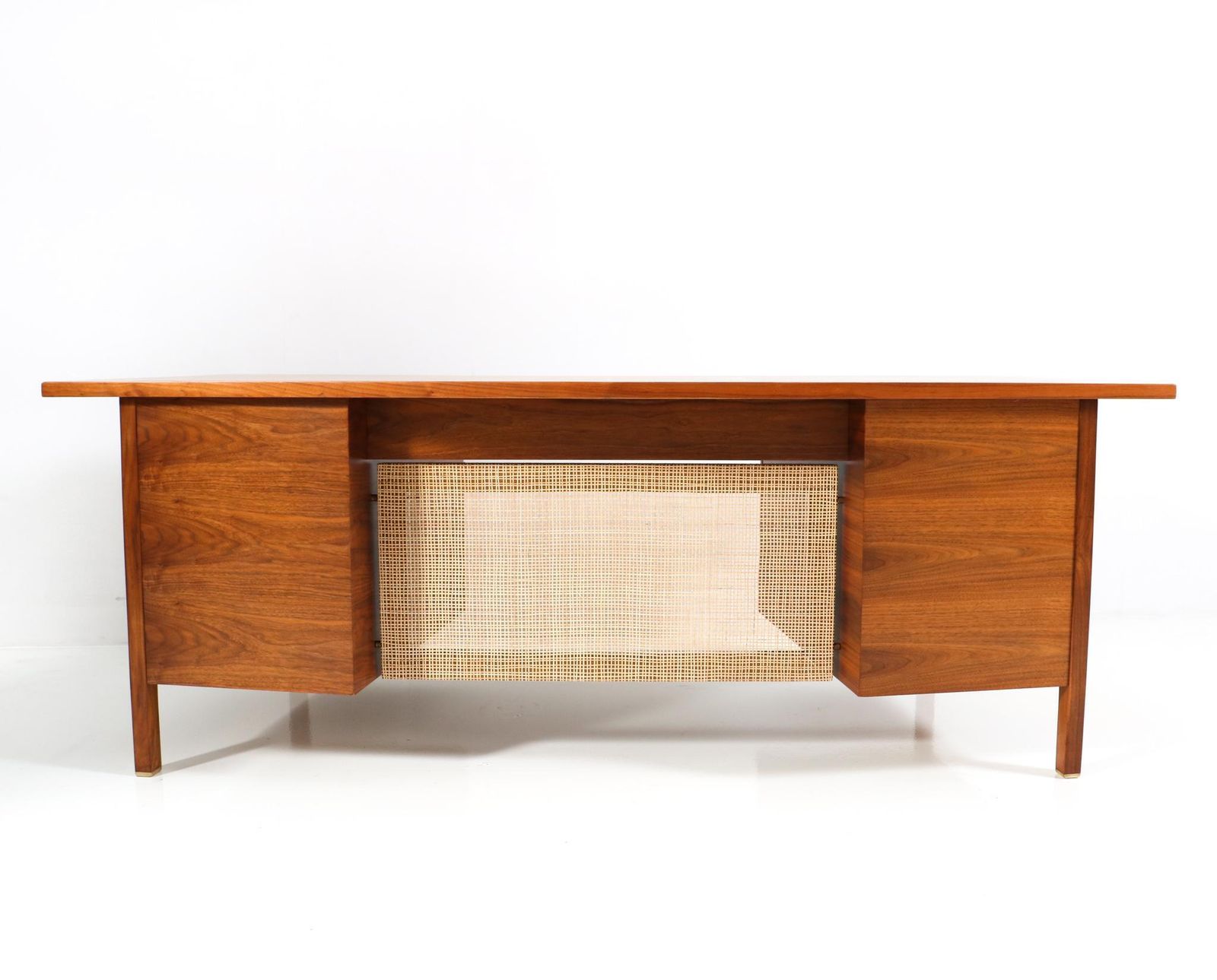 photo furniture Mid Century Modern Walnut Executive Desk By Edward Wormley For Dunbar, 1950s