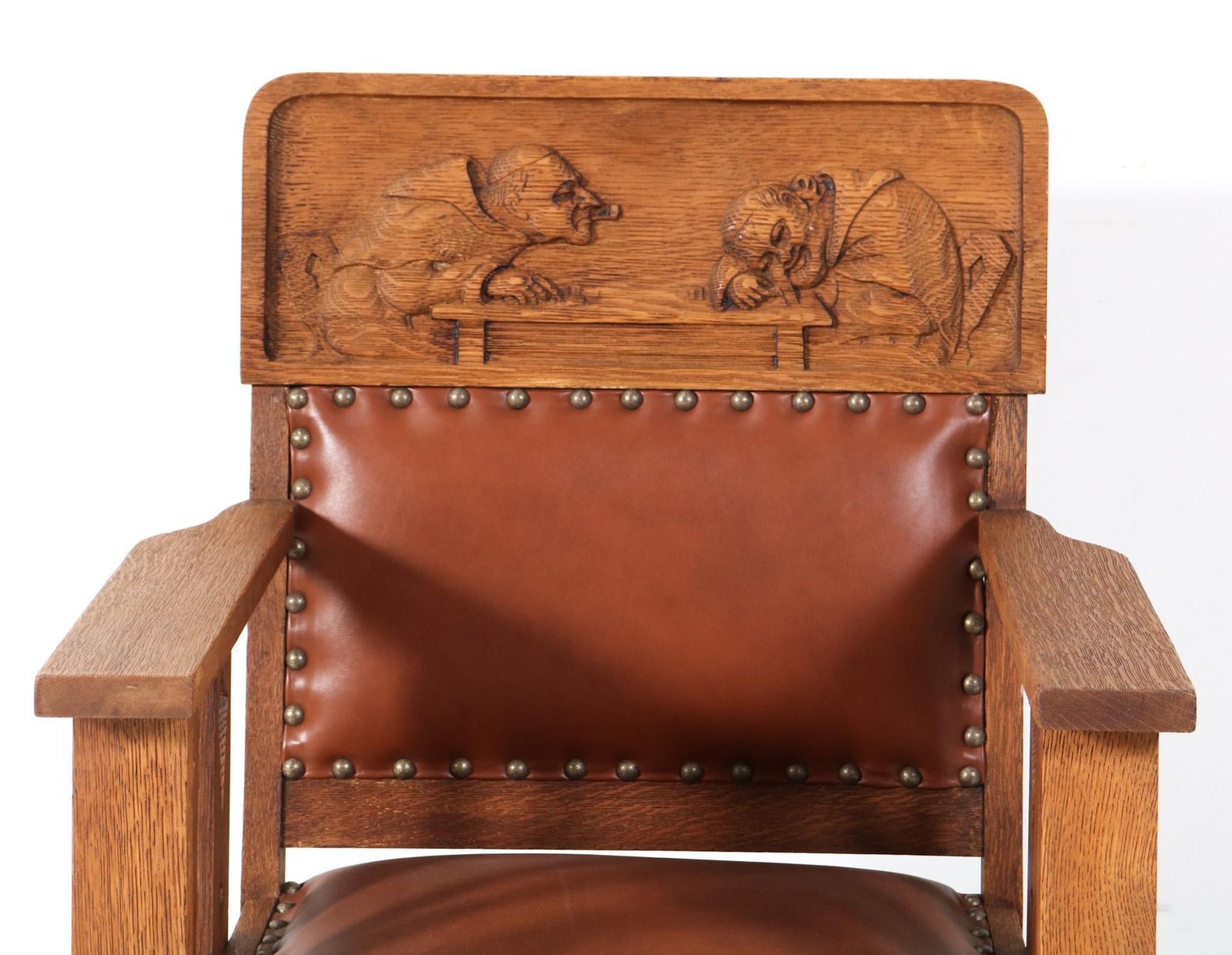 Oak Arts & Crafts Mission Rocking Chair, 1900s photo Furniture
