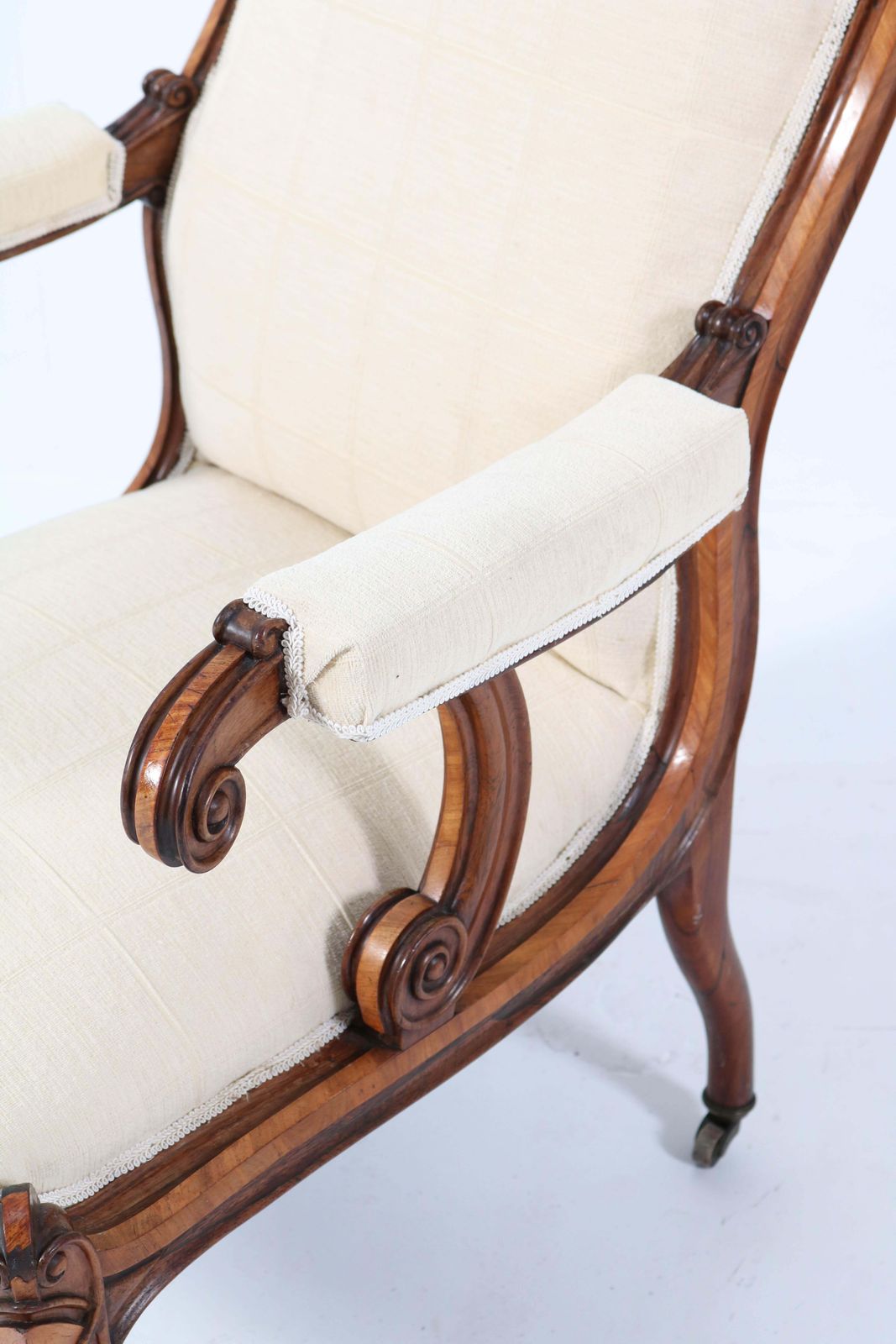 photo furniture Satinwood Victorian High Back Armchair Or Voltaire Chair, 1860s