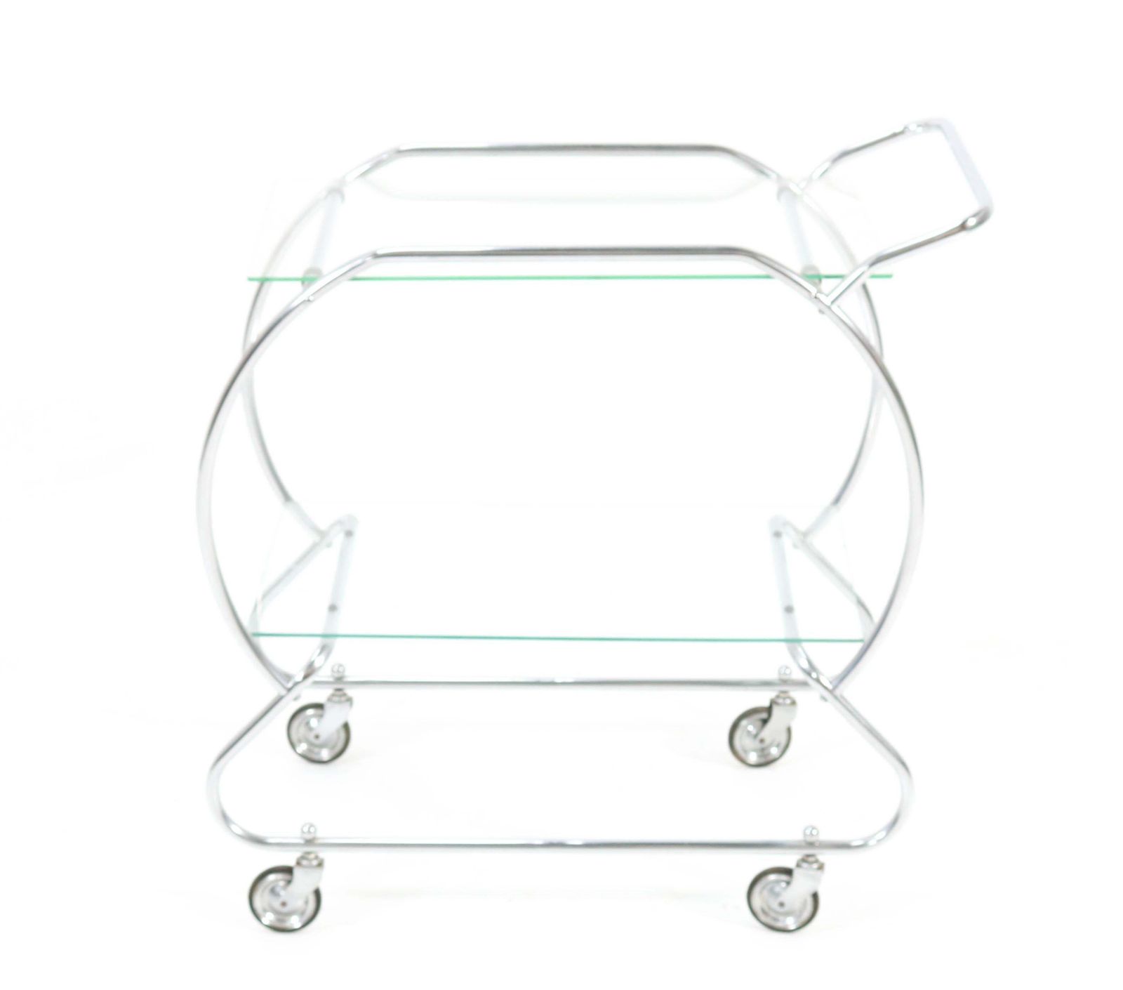 Nickel Plated Brass Art Deco Serving Trolley, 1930s photo buy