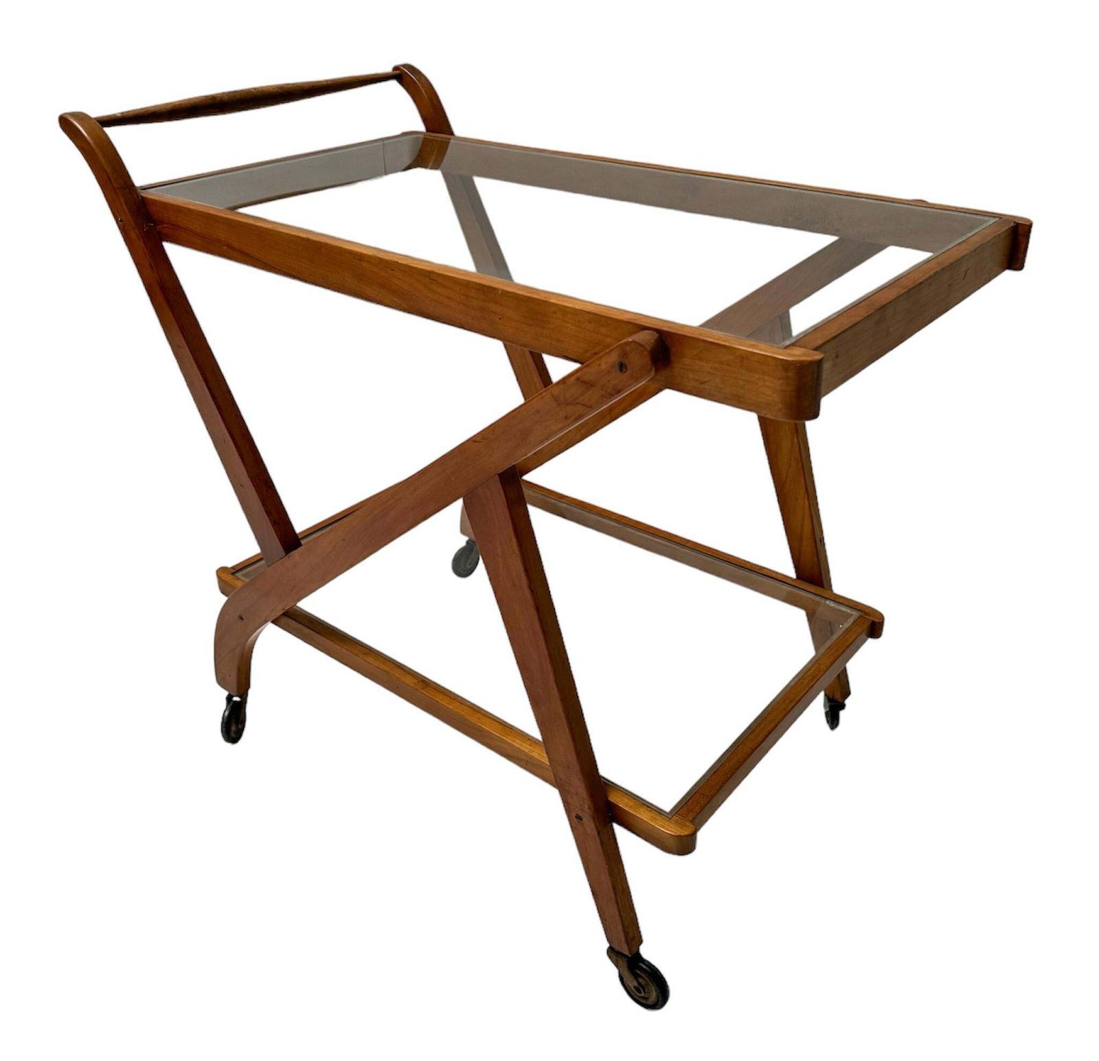 Teak Mid Century Modern Serving Trolley Or Cart, 1960s photo for sale