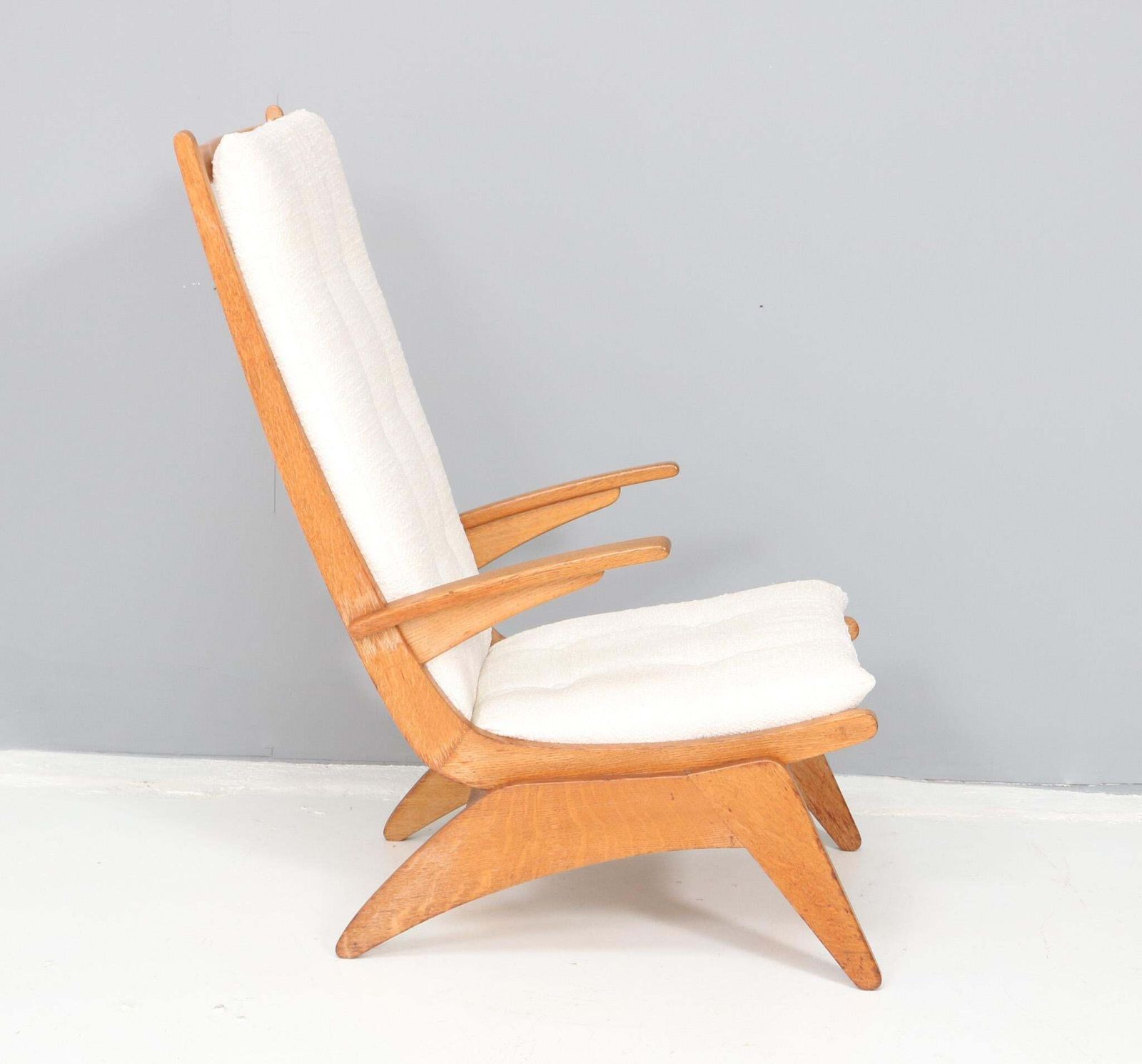 Mid Century Modern High Back Lounge Chair By Jan Den Drijver For De Stijl, 1950s photo vintage