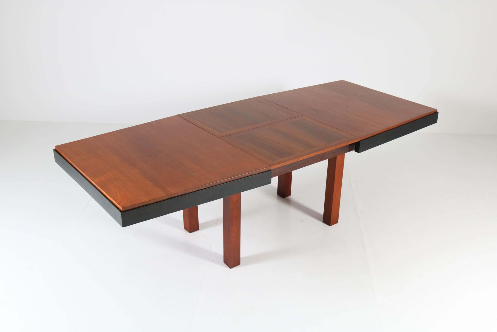 Teak Art Deco Haagse School Extendable Table By Toko V/D Pol Semarang, 1920s photo furniture