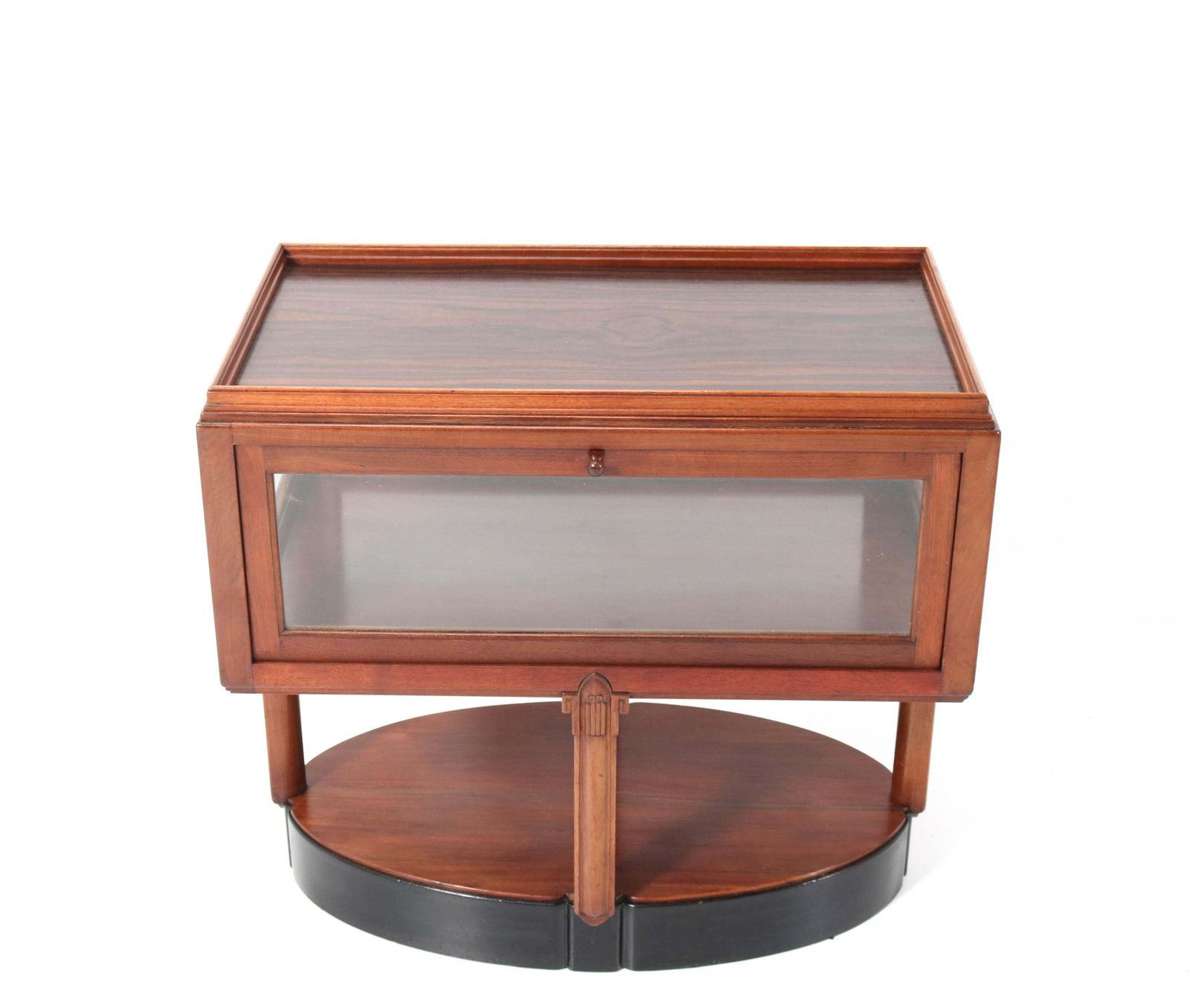 Walnut Art Deco Amsterdamse School Tea Cabinet By Hildo Krop For 'T Woonhuys photo vinterior