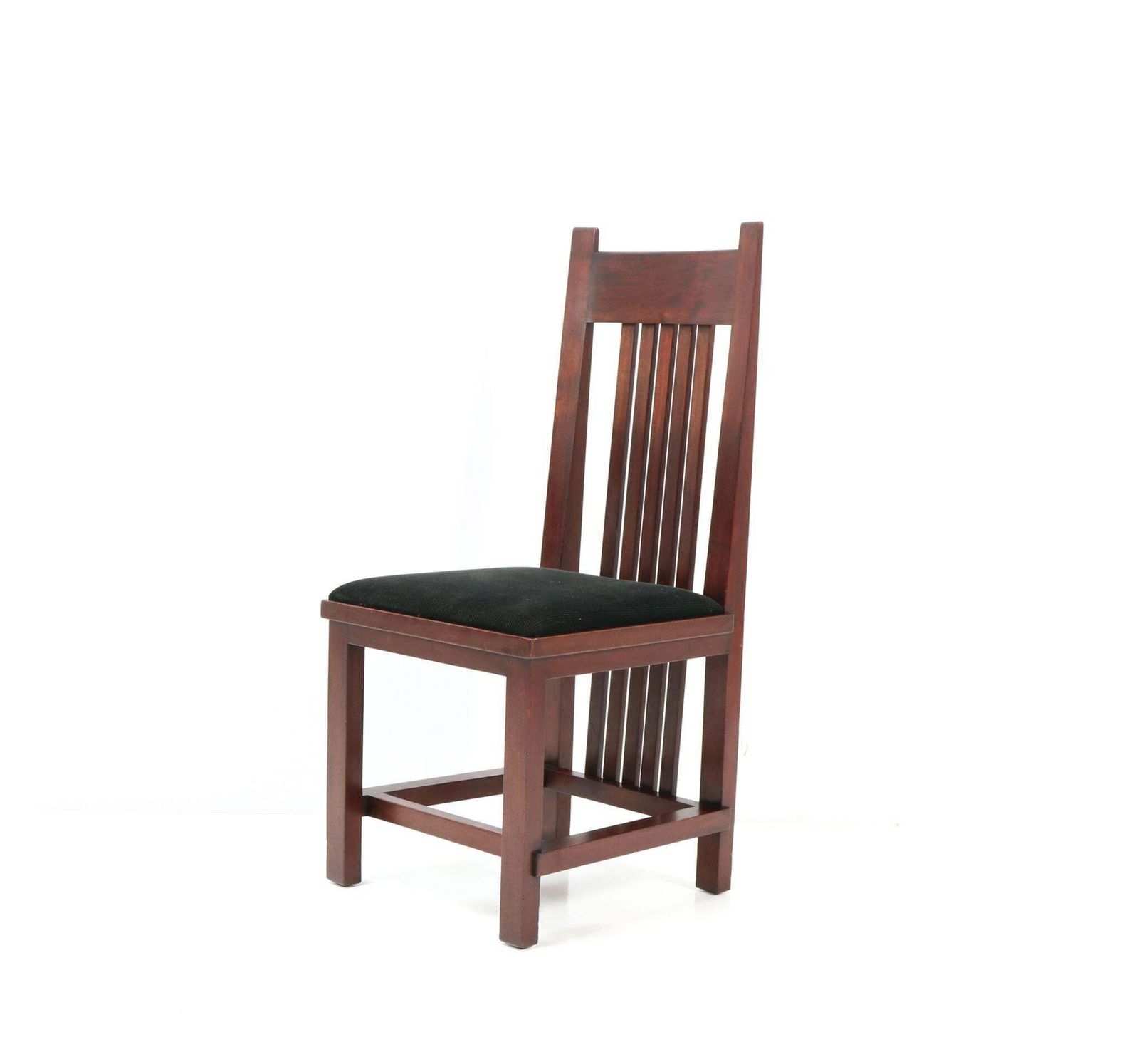 Mahogany Art Deco Modernist High Back Chair By Hendrik Wouda For Pander, 1924 photo for sale