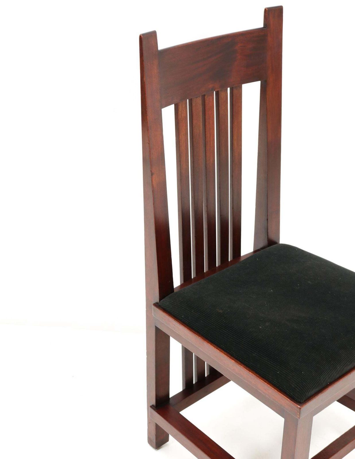 Mahogany Art Deco Modernist High Back Chair By Hendrik Wouda For Pander, 1924 photo vintage