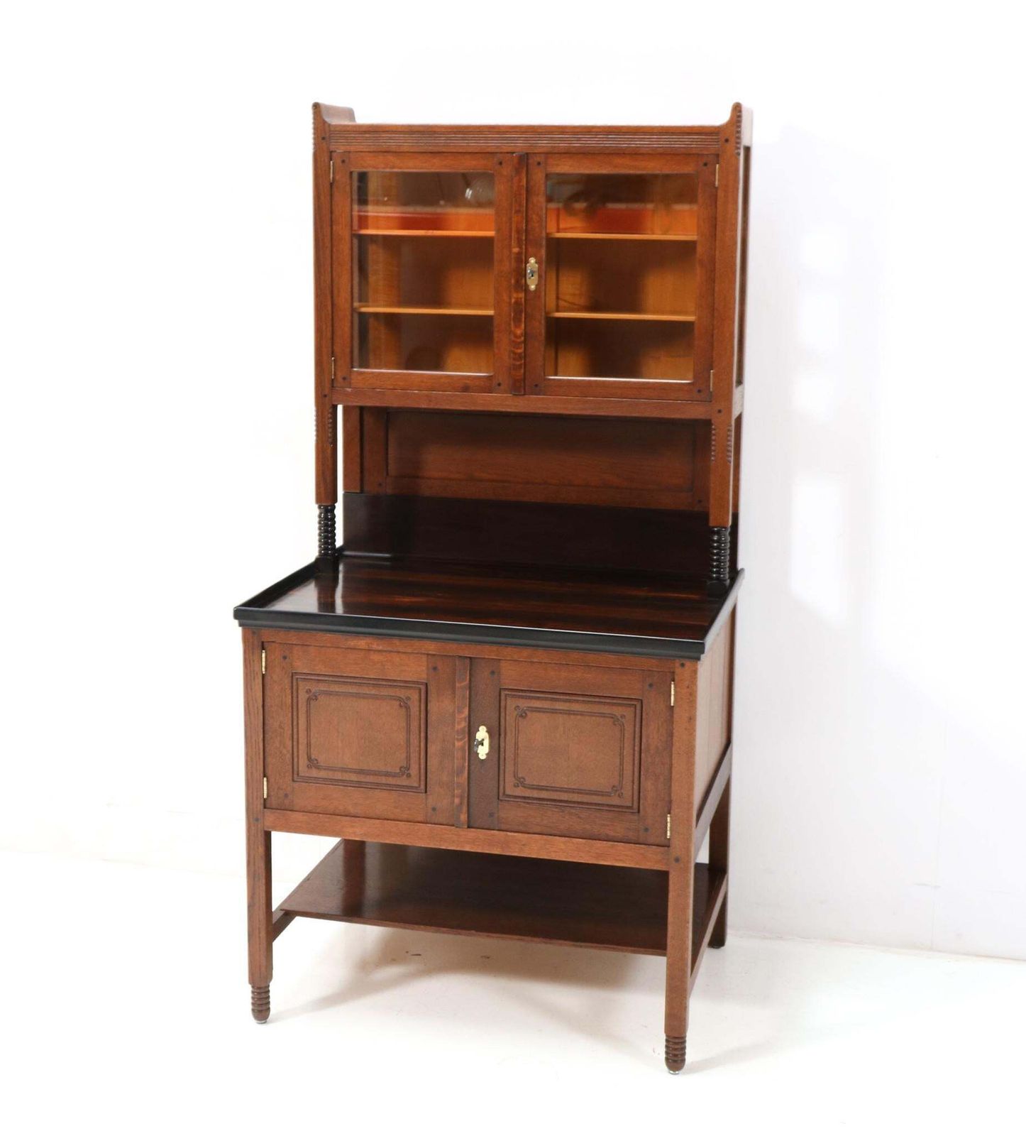 Oak Art Nouveau Arts & Crafts Cupboard By Jac. Van Den Bosch For 'T Binnenhuis photo buy