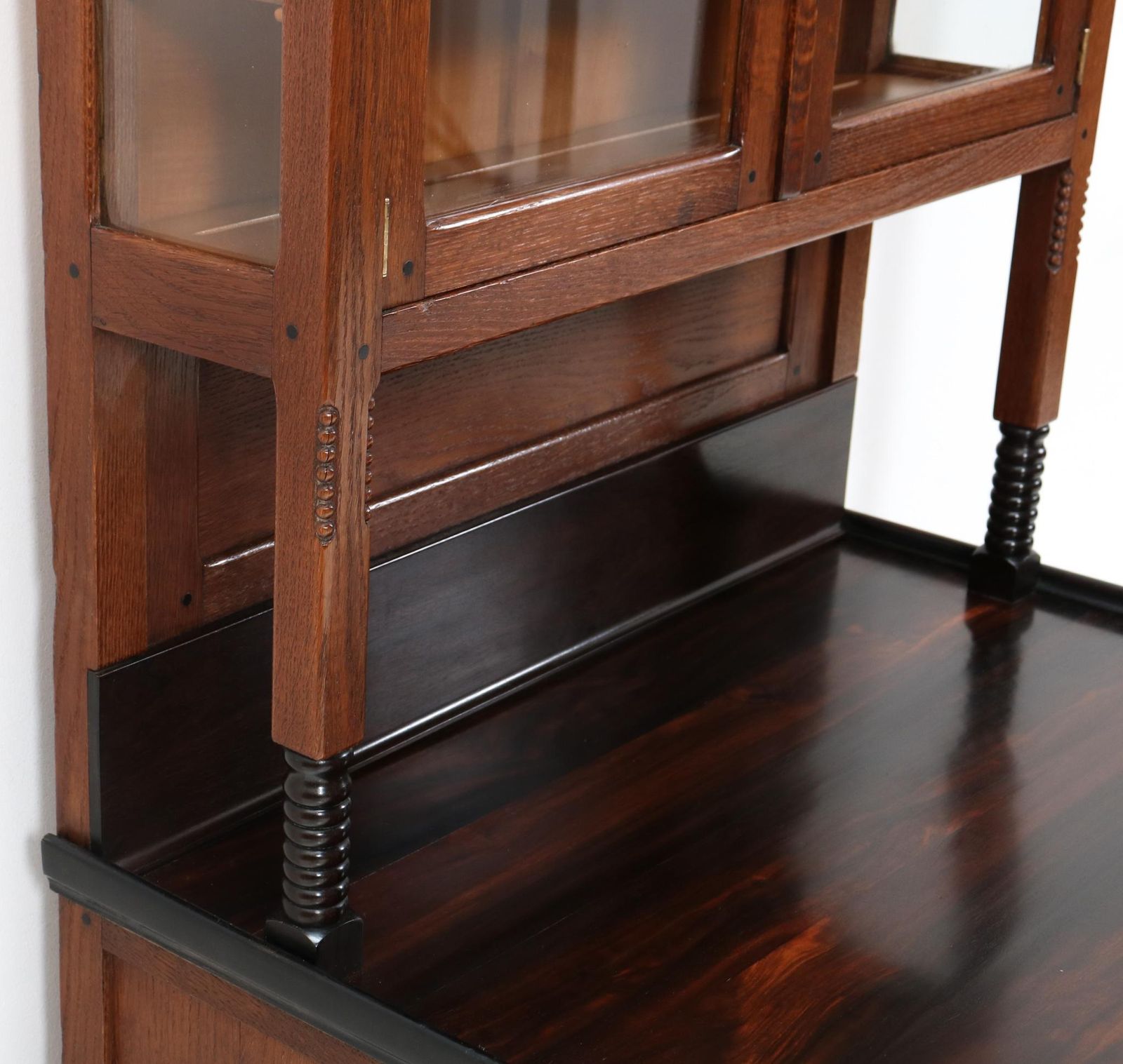 6460.0 Oak Art Nouveau Arts & Crafts Cupboard By Jac. Van Den Bosch For 'T Binnenhuis photo