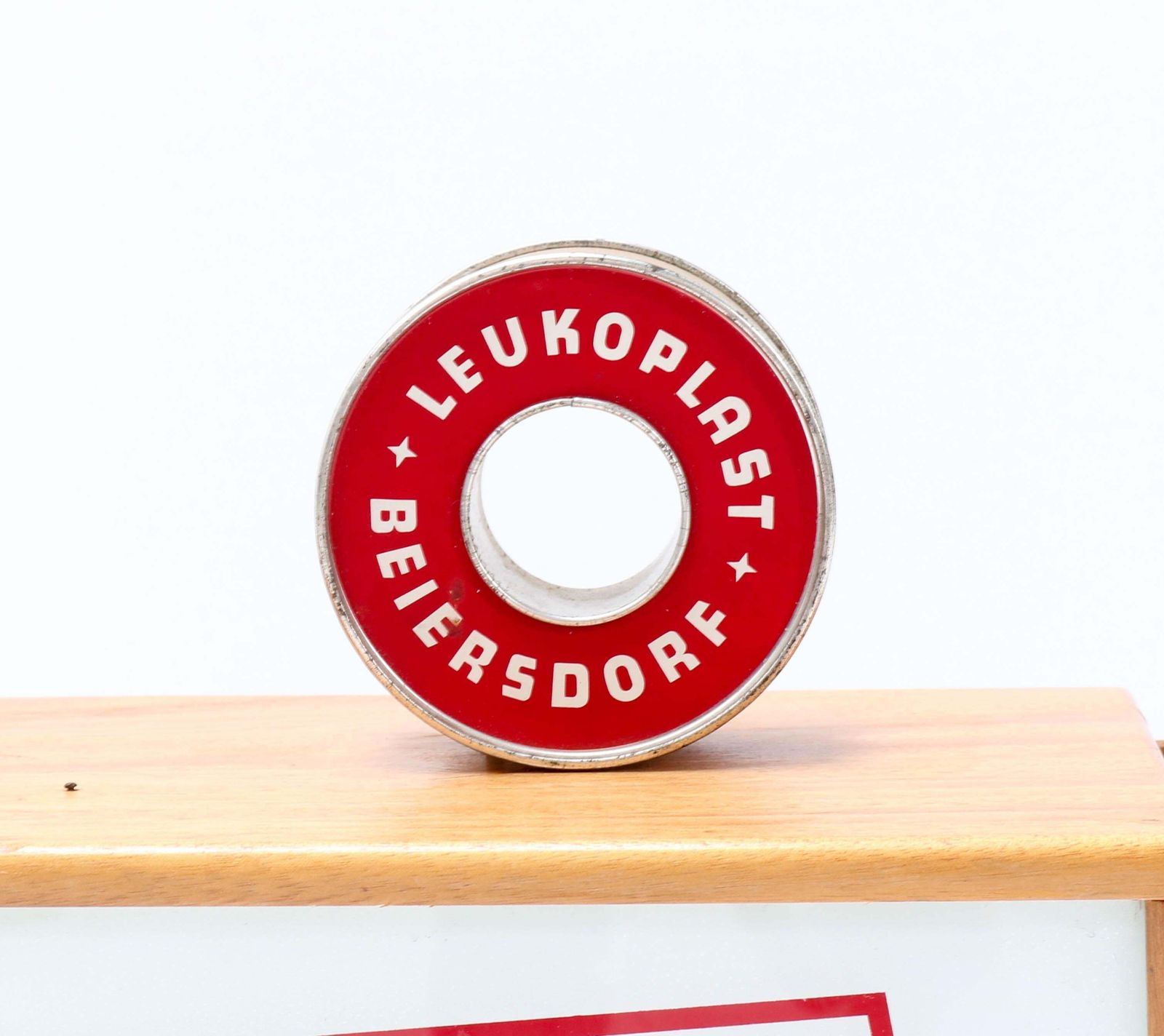 photo furniture Mid Century Modern Vintage Advertising Cabinet Leukoplast Beiersdorf, 1950s