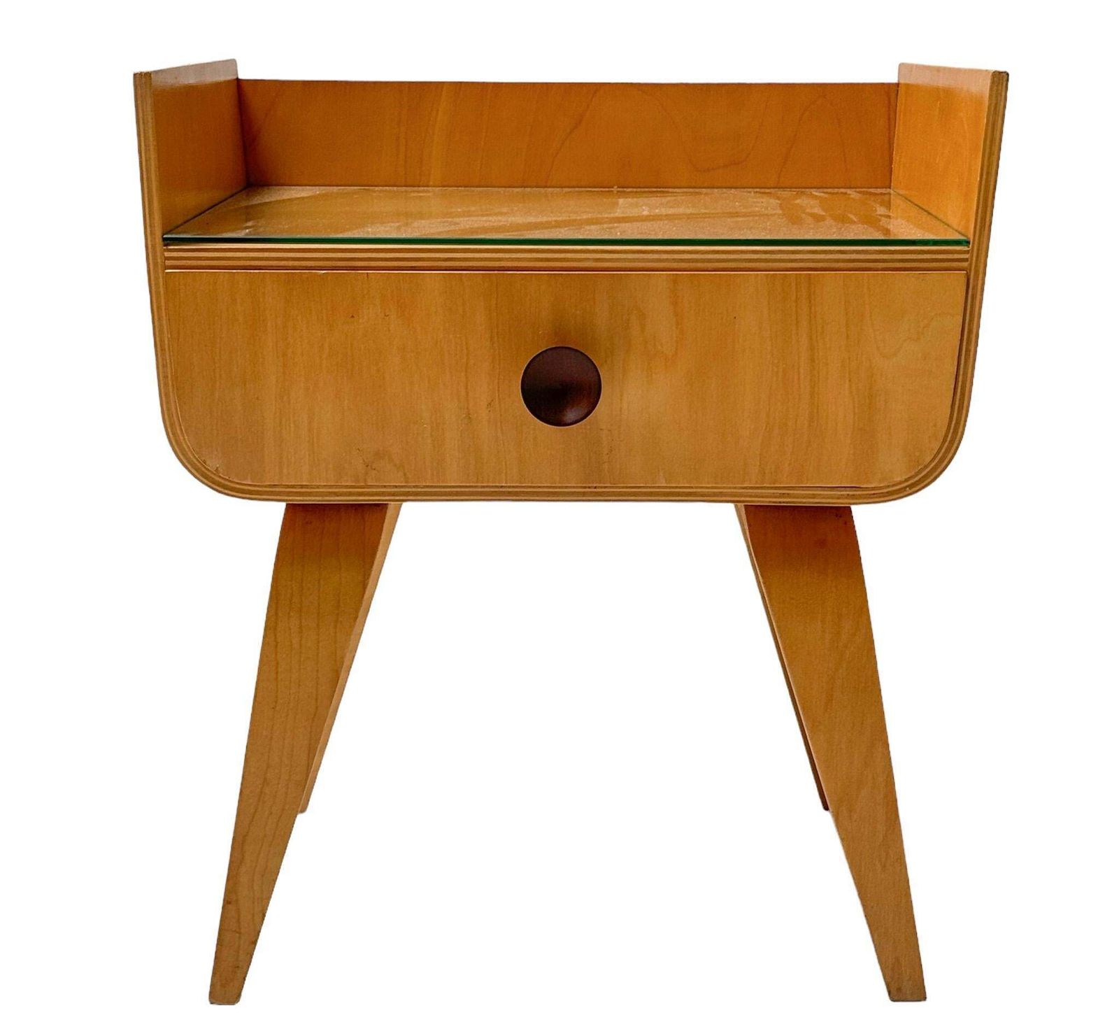 Cor Alons Birch Mid Century Modern Nightstand For Gouda Den Boer, 1950s photo furniture