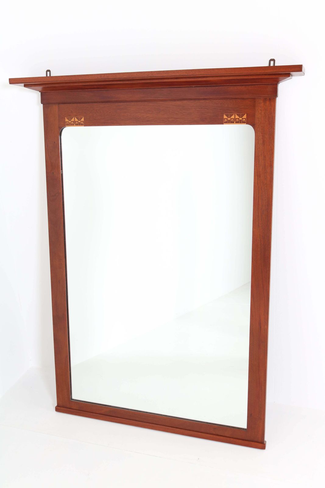 Mahogany Art Nouveau Arts & Crafts Mirror By J.M. Middelraad For Pander, 1900s photo Home Decor