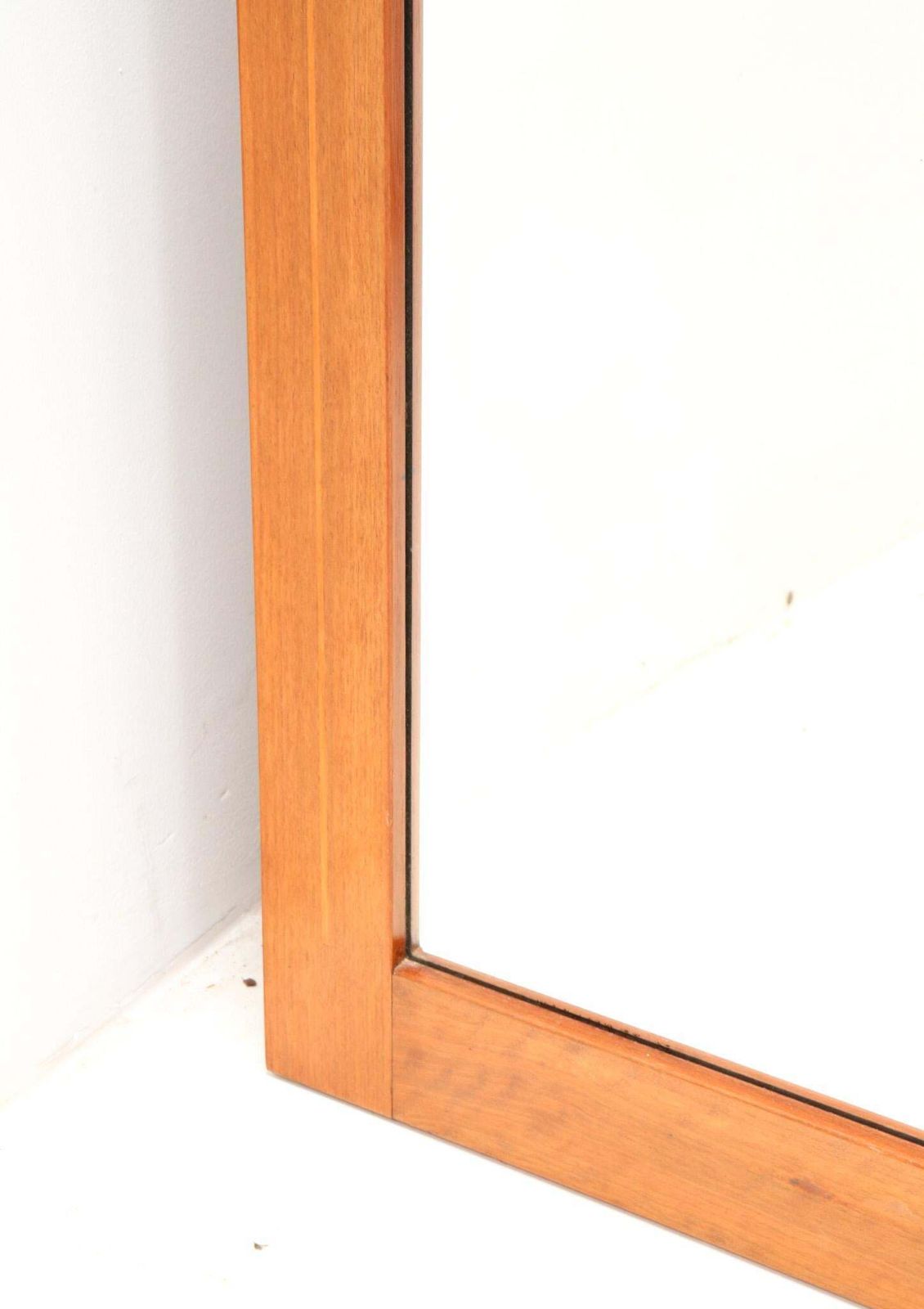 Padouk Arts & Crafts Art Nouveau Full Length Mirror, 1900s photo for sale