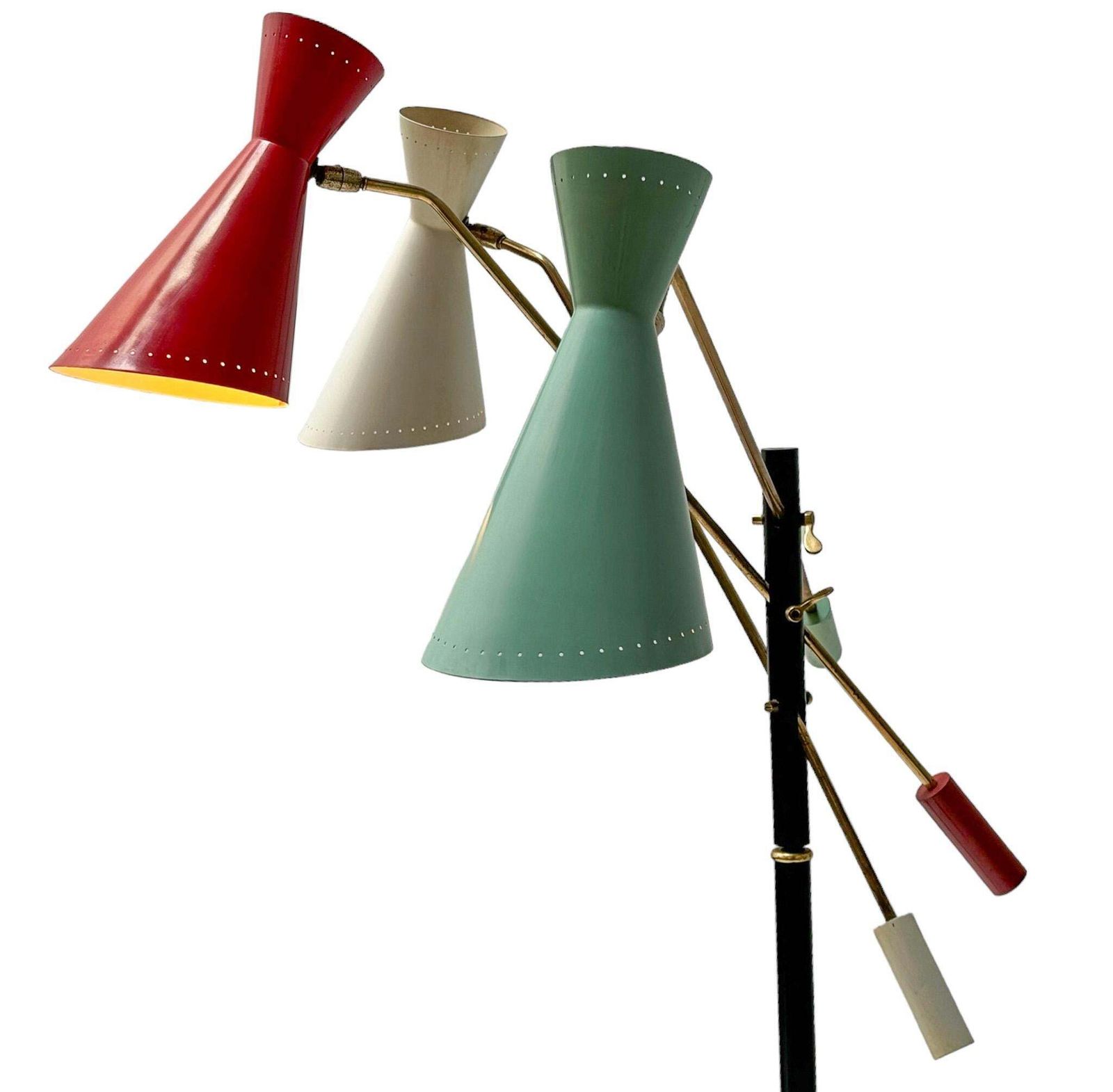 photo buy Mid Century Modern Triënnale Floor Lamp By J.J.M. Hoogervorst For Anvia, 1950s