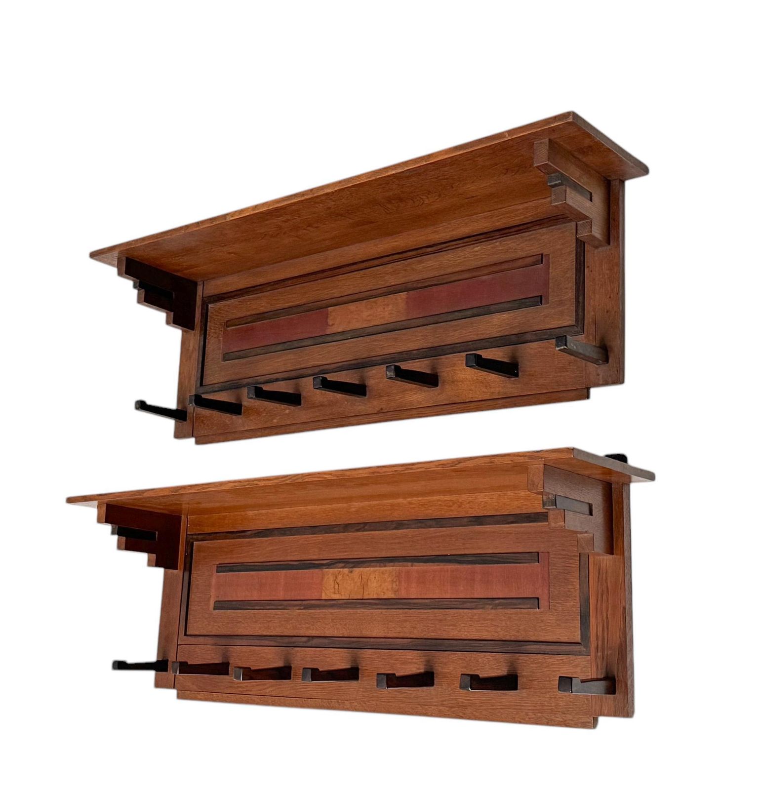 P.E.L. Izeren For De Genneper Molen Pair Of Art Deco Modernist Coat Racks, 1920s photo for sale