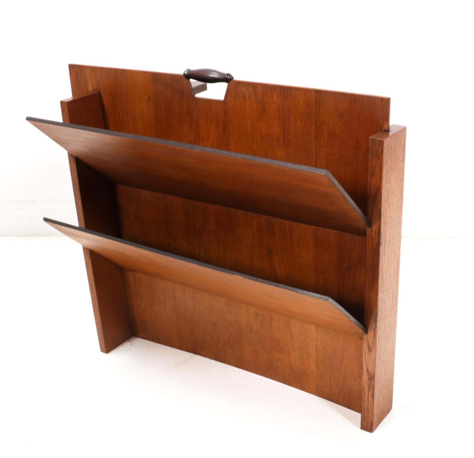 Oak Art Deco Modernist Magazine Rack By Frits Spanjaard, 1920s photo Home Decor