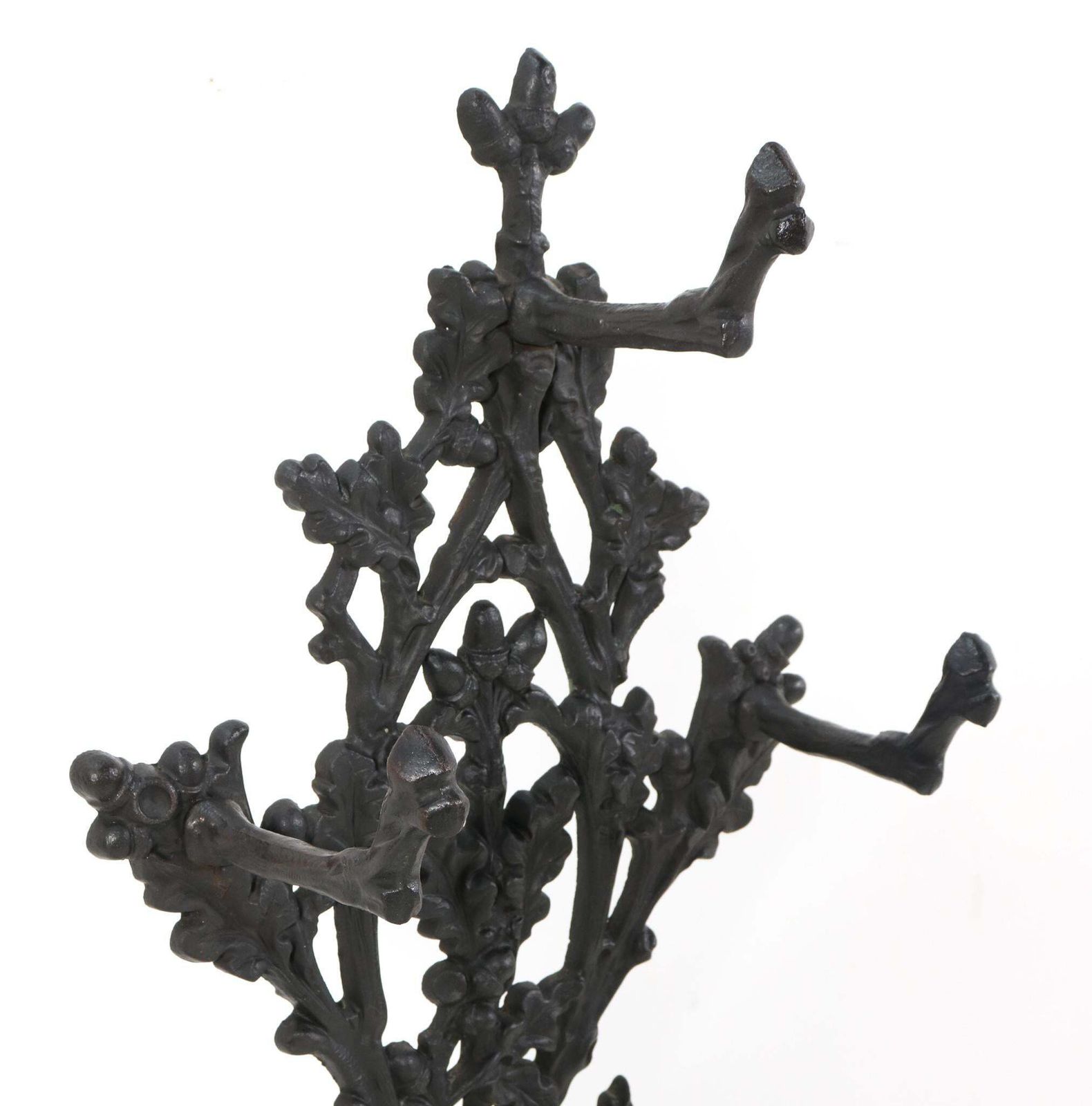 Furniture 19th Century Cast Iron Red Riding Hood & The Wolf Porte Manteau Or Hall Stand photo