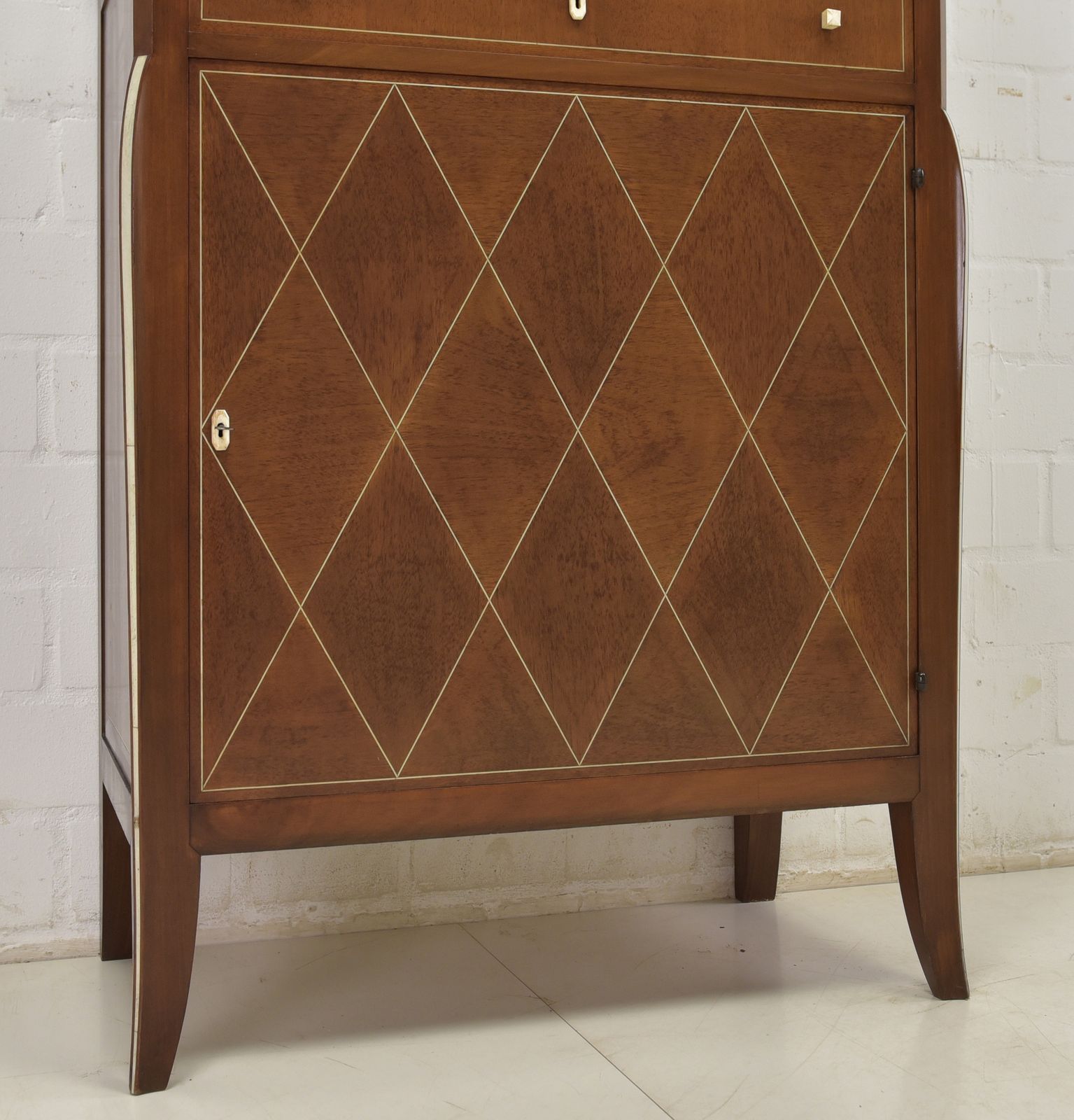 photo furniture Antique! Narrow Display Cabinet Restored Art Deco Mahogany Display Cabinet Dining Room