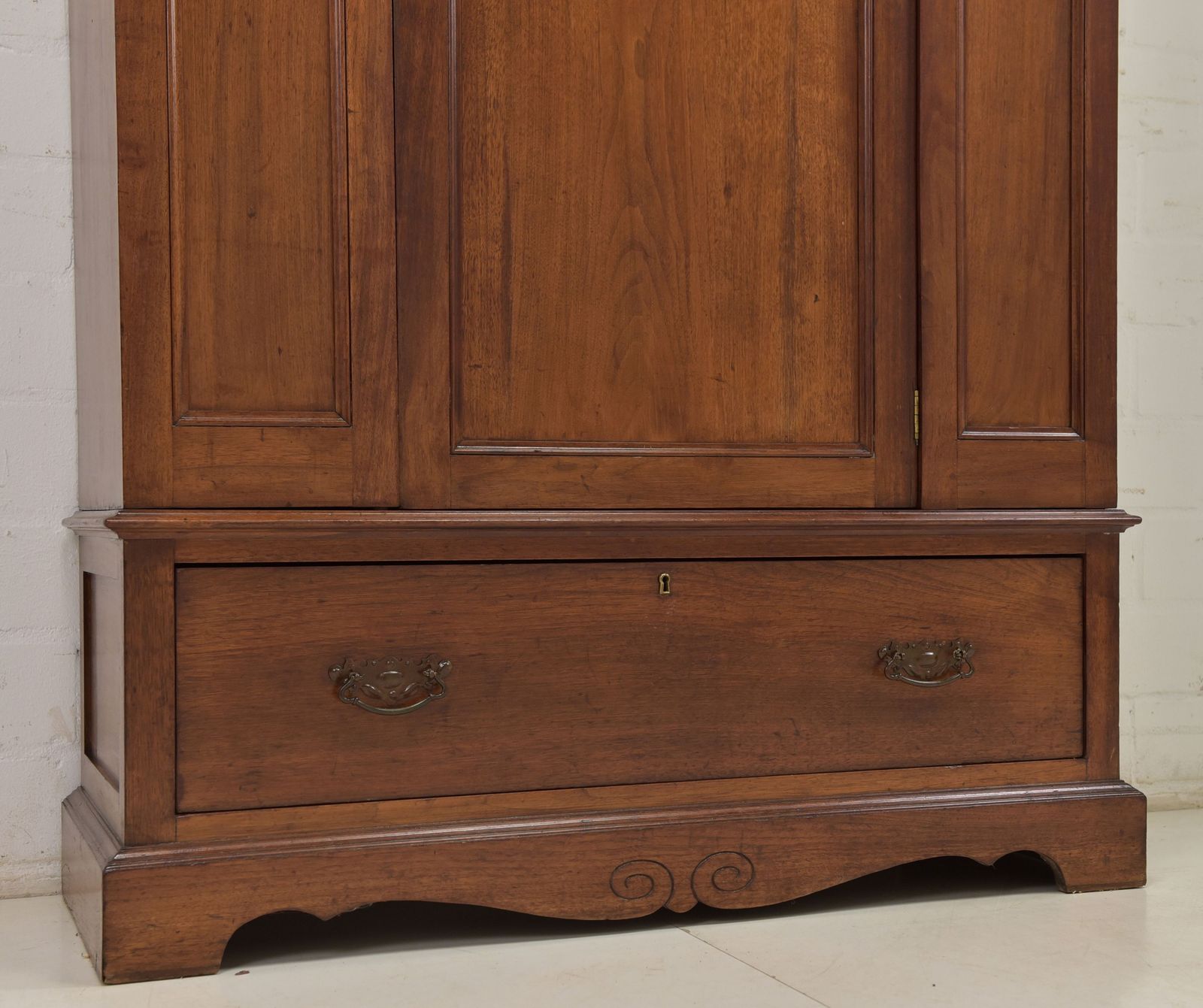 photo for sale Antique! Single Door Wardrobe Restored Art Nouveau Walnut Hall Cupboard