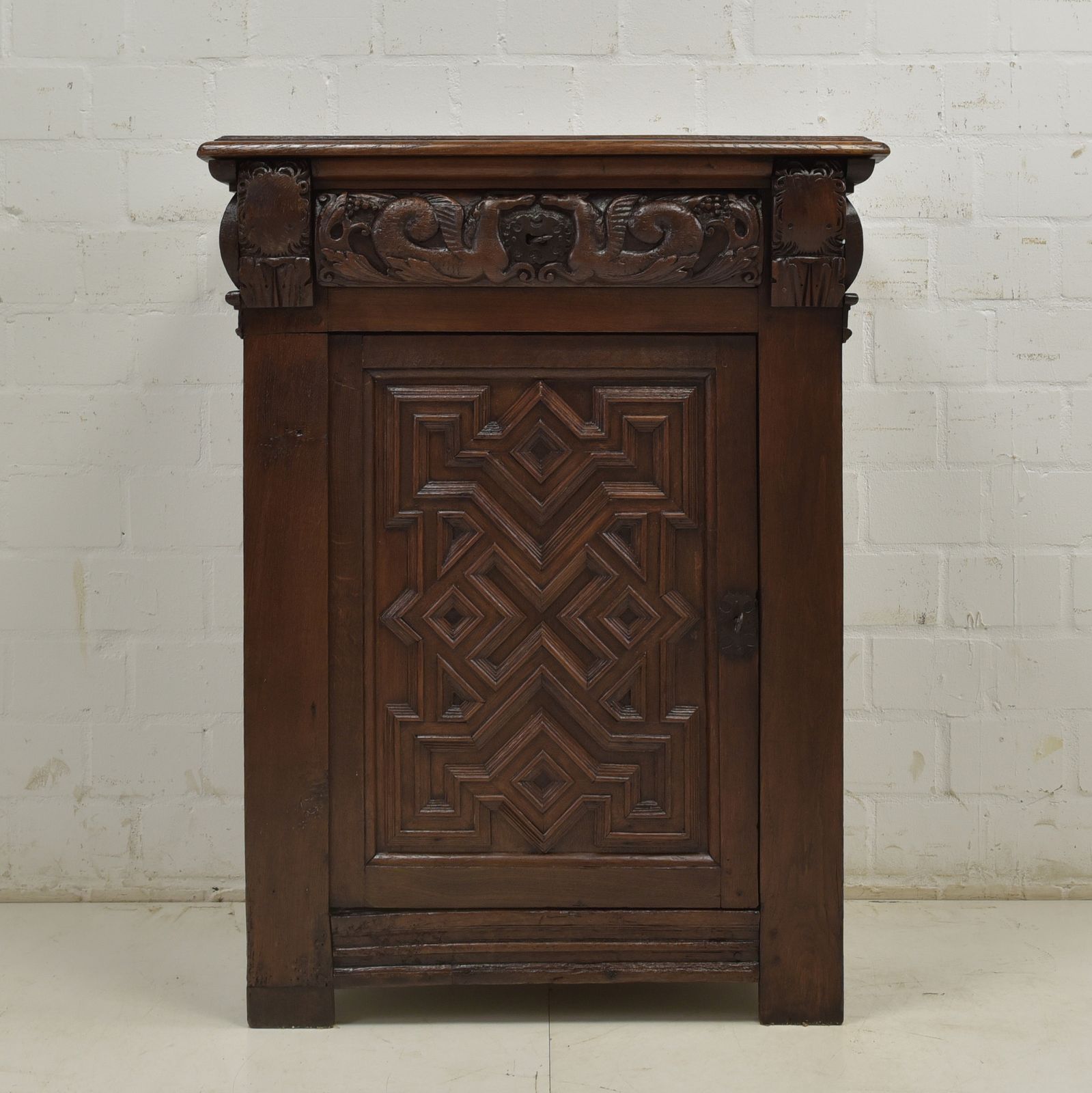 Antique! Narrow Chest Of Drawers Restored Renaissance Circa 1700 Oak Cabinet Small photo furniture