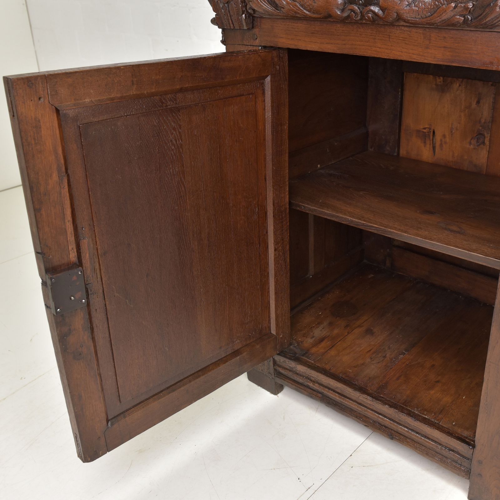 Antique! Narrow Chest Of Drawers Restored Renaissance Circa 1700 Oak Cabinet Small photo Furniture