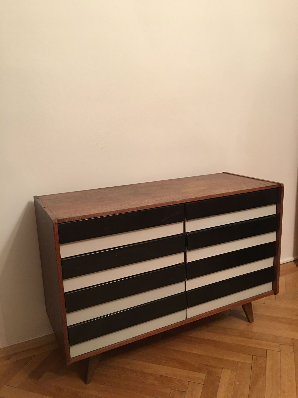 Striped Sideboard U 453 By Jiri Jiroutek For Interier Praha, 1960s photo furniture