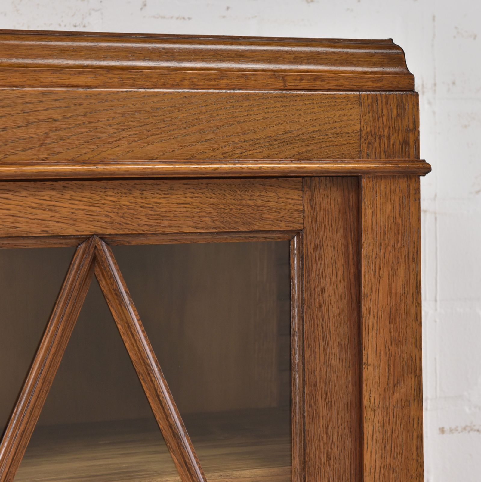 Antique! Bookcase Restored Art Deco / Bauhaus 1930 Oak Display Cabinet photo vinterior