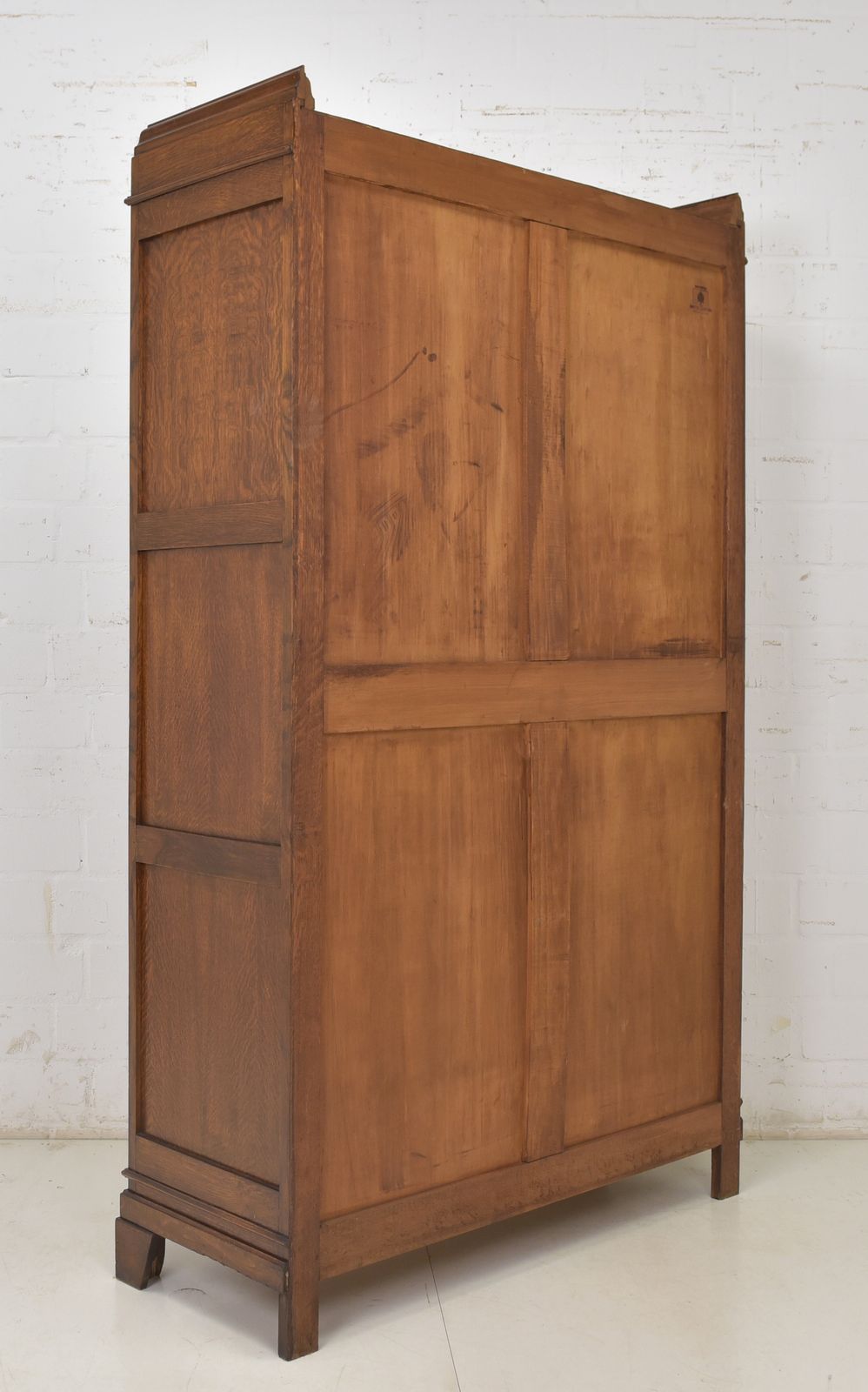 1354.0 Antique! Bookcase Restored Art Deco / Bauhaus 1930 Oak Display Cabinet photo