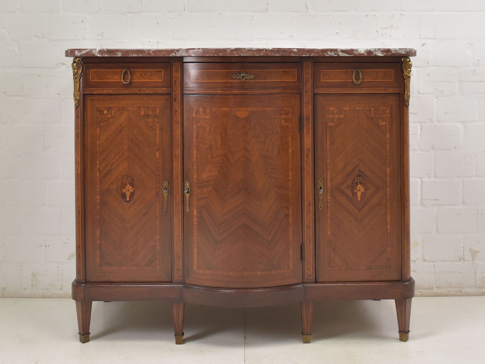 Antique! Restored Art Deco 1925 Mahogany Sideboard Dresser Dining Room photo furniture